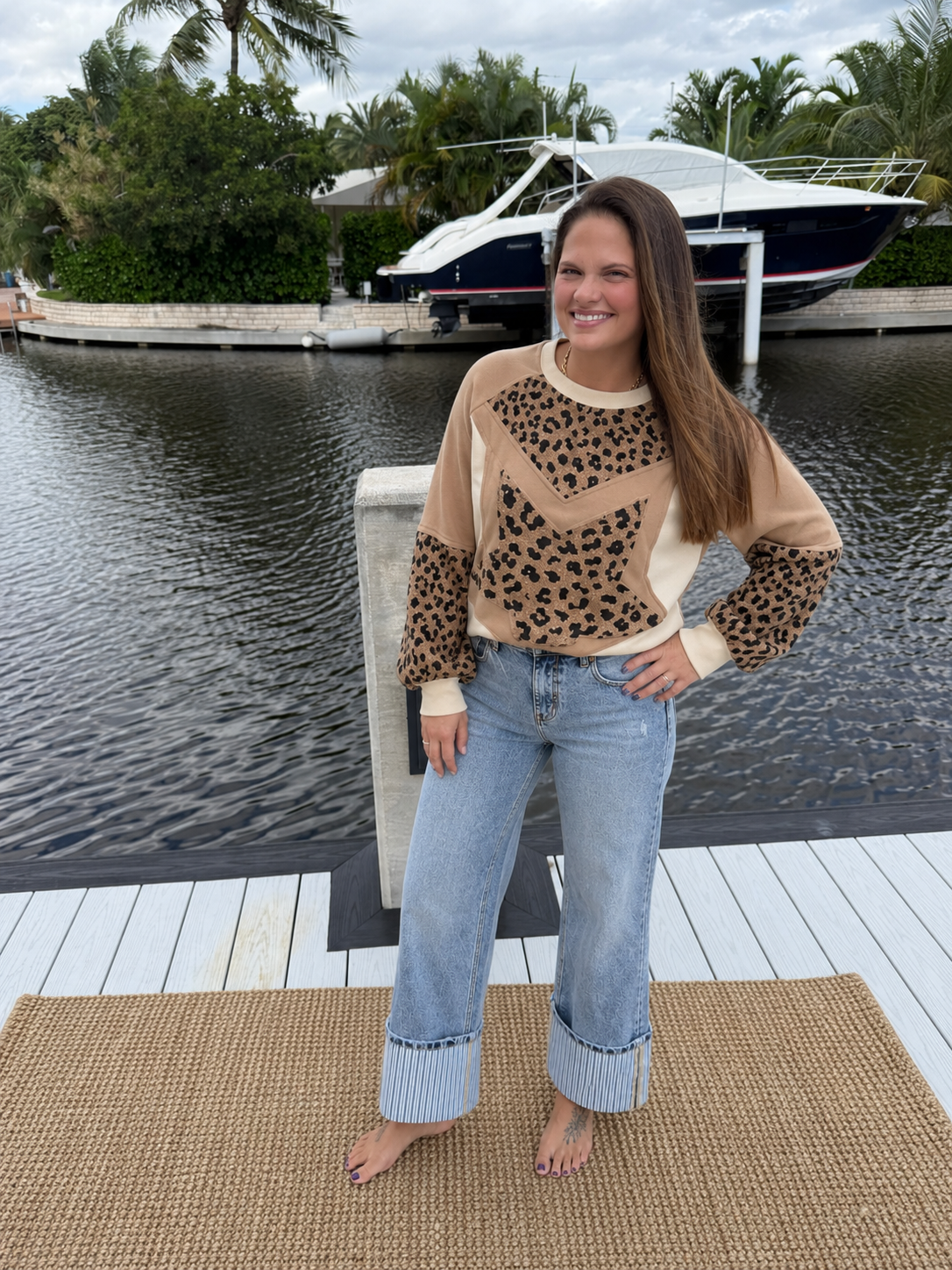 PREORDER: Everyday Cuffed Straight Leg Jeans (ETA: August )