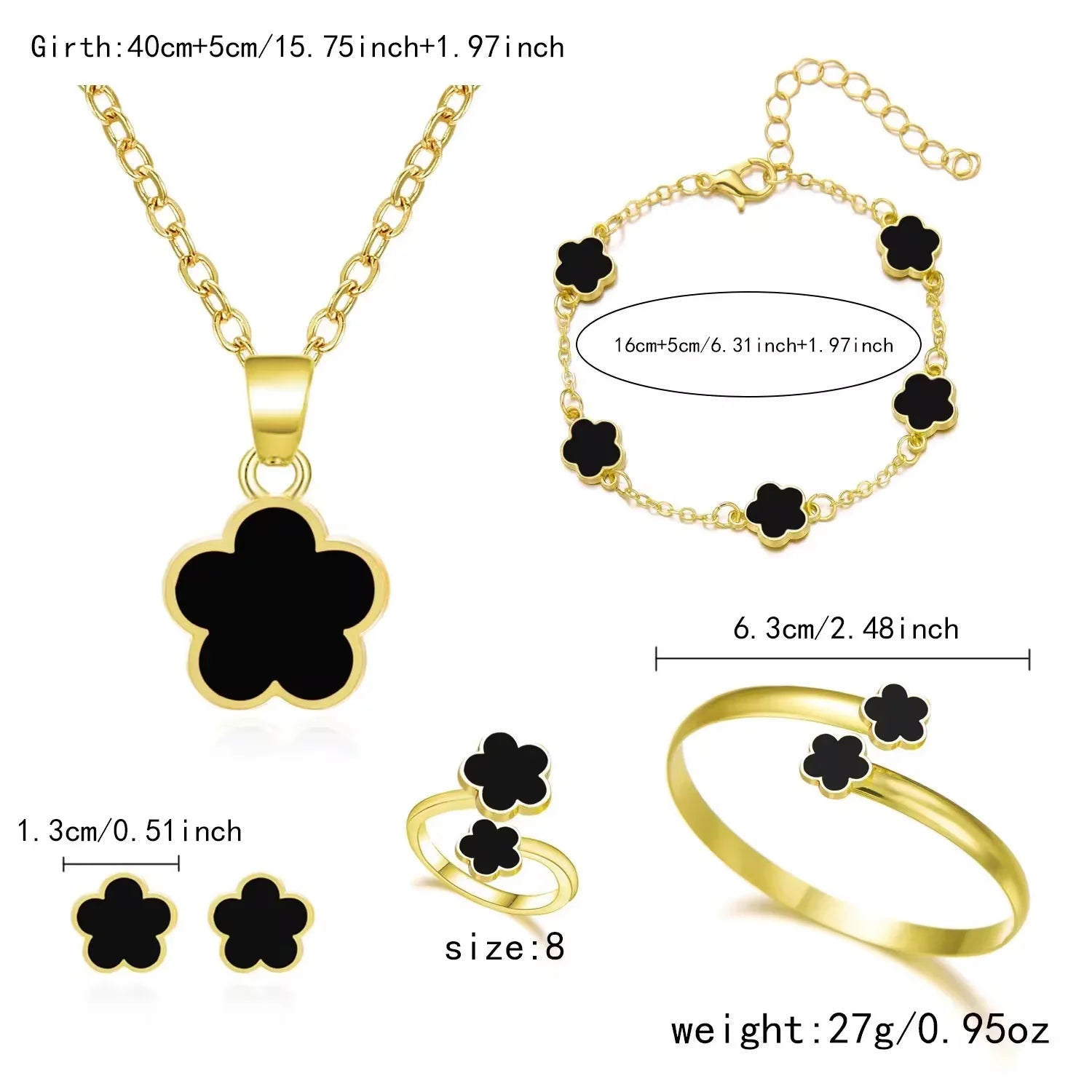PREORDER: Timeless Clover 5-Piece Jewelry Collection (ETA: August)