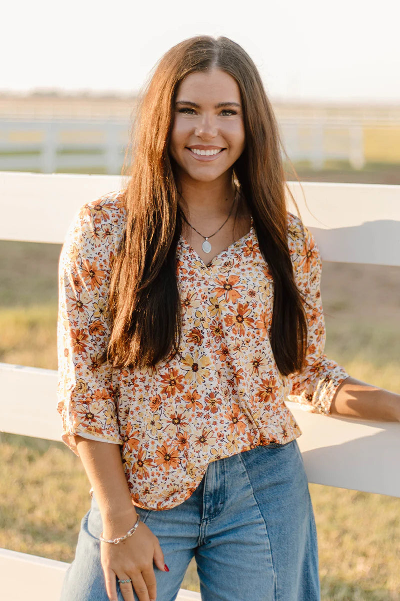 Fall Flowers Top by Sterling Kreek - BFF Here