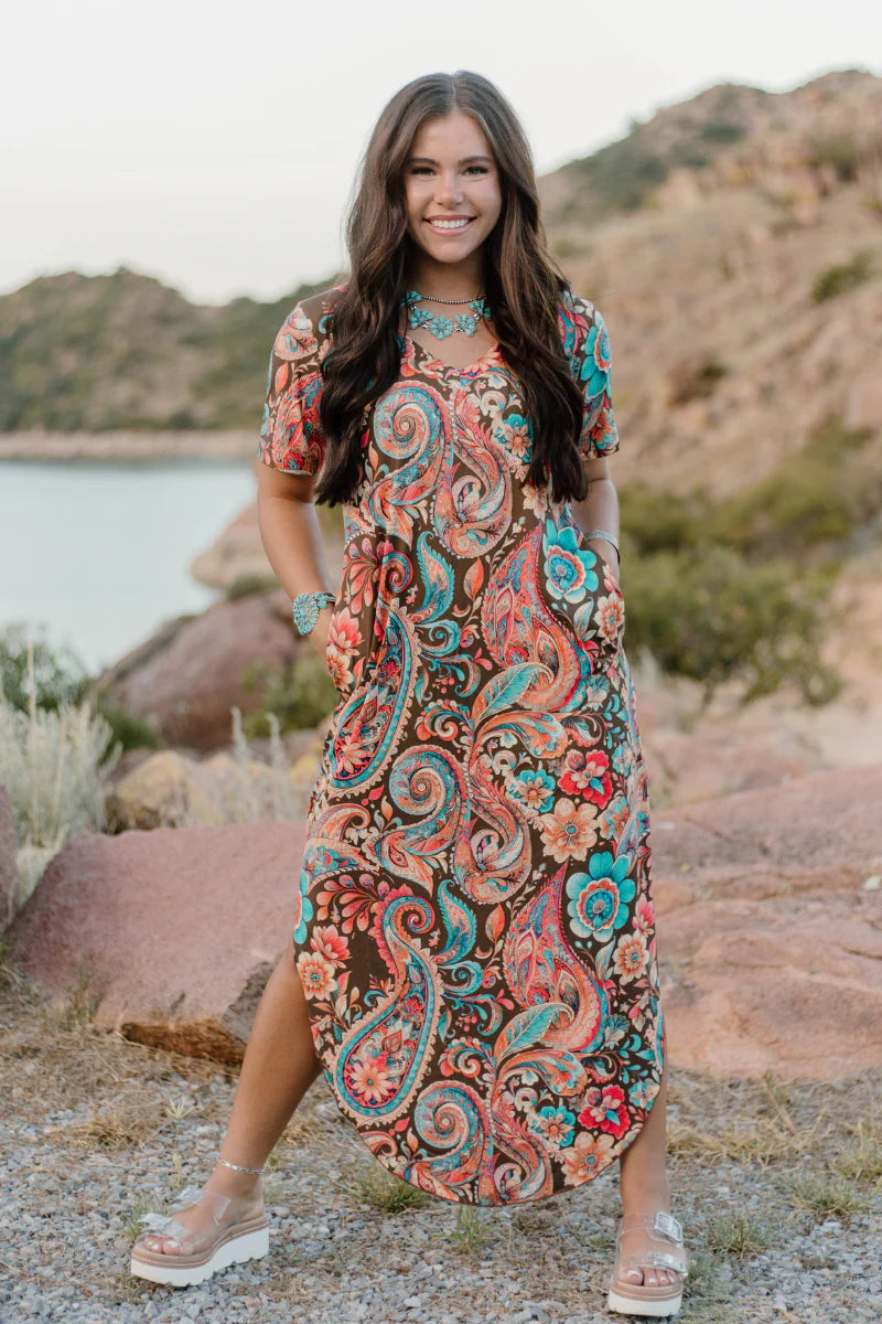 Paisley Of My Heart Maxi Dress by Sterling Kreek - BFF Here