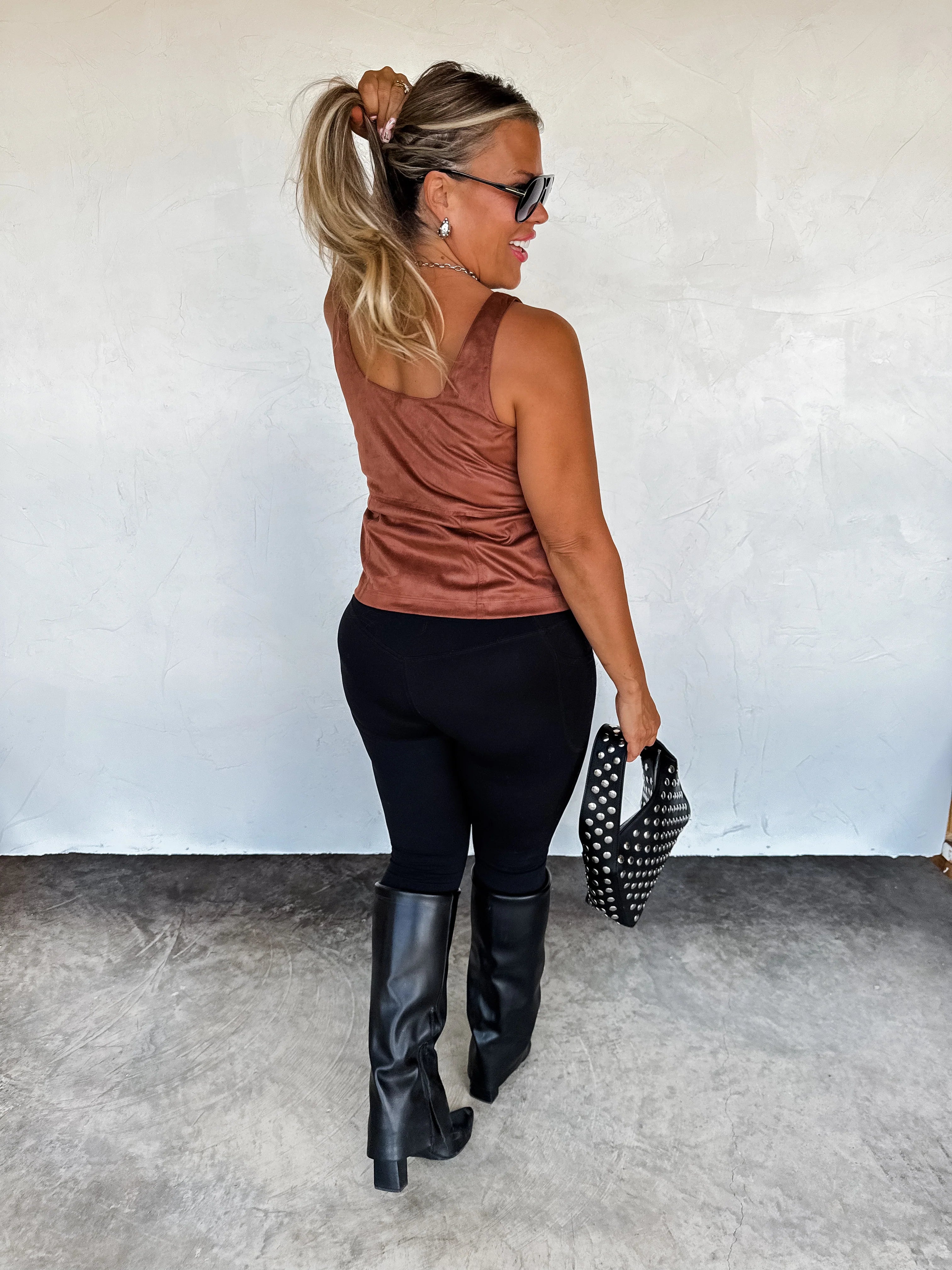 Desert Belle Suede Tank - BFF Here