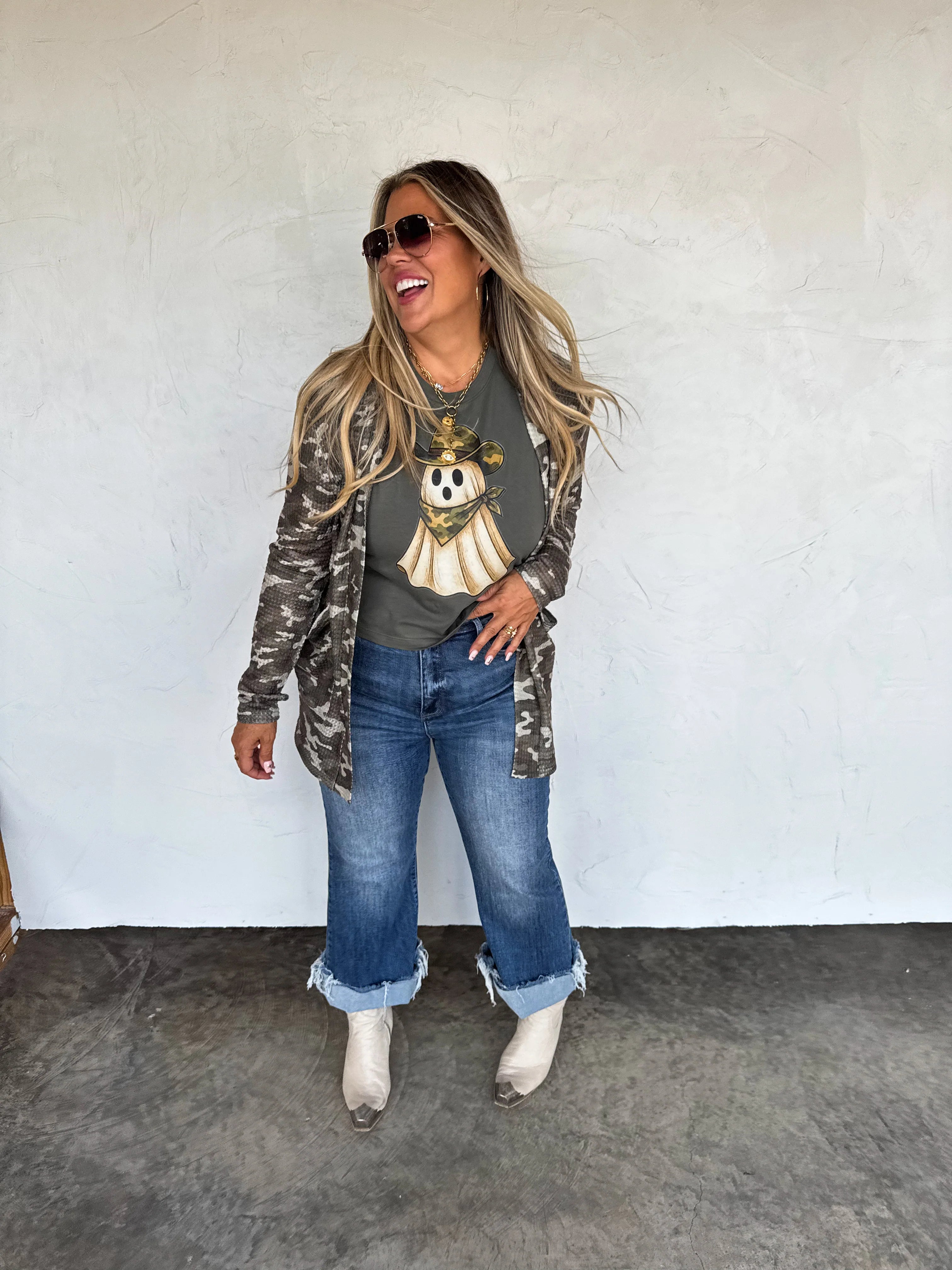 PREORDER: Camo Ghost Tee by Blakeley (ETA: Beginning of September) - BFF Here