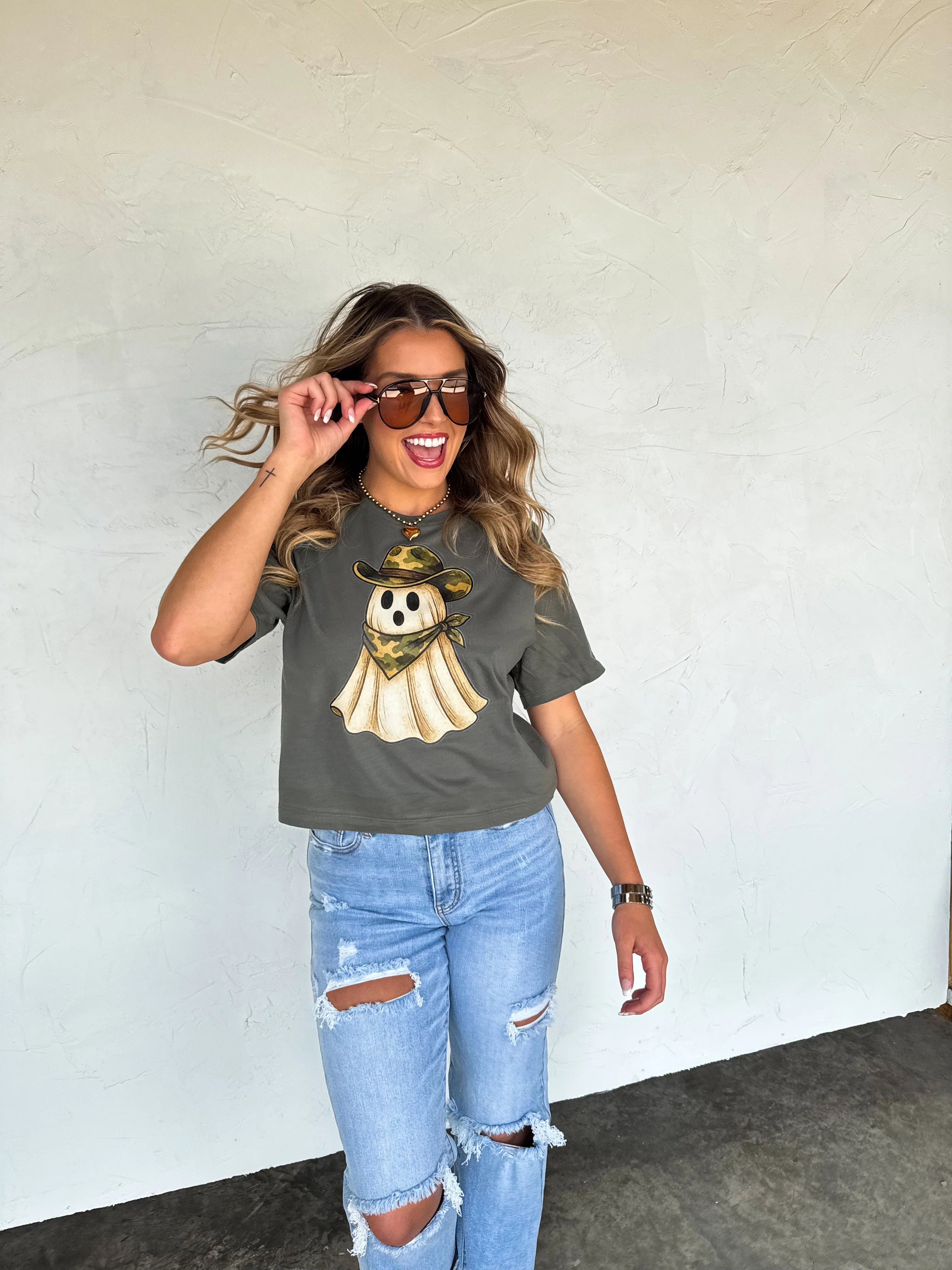 PREORDER: Camo Ghost Tee by Blakeley (ETA: Beginning of September) - BFF Here