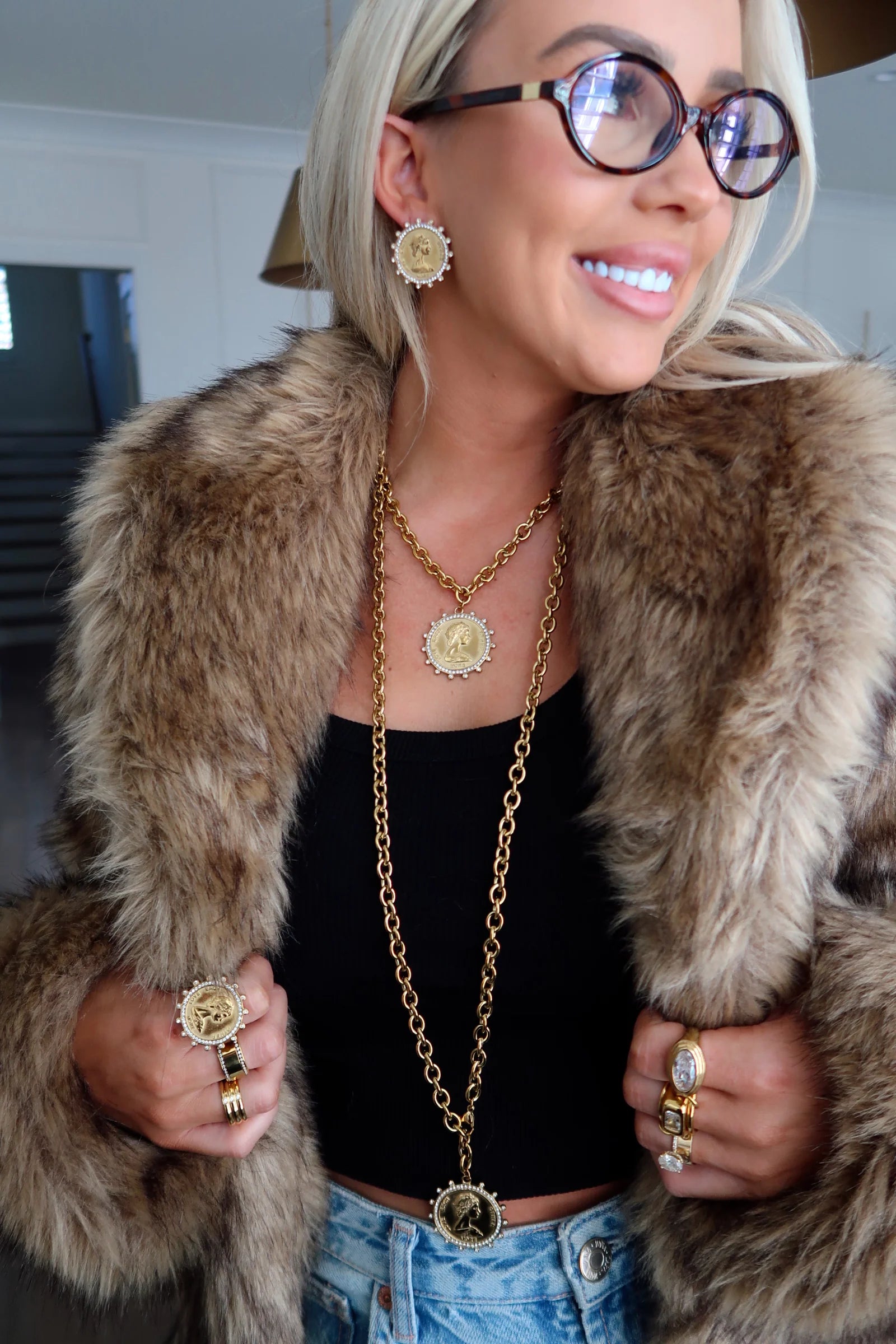 Bling Coin Ring by Chansutt Pearls (Ships 2-3 weeks) - BFF Here