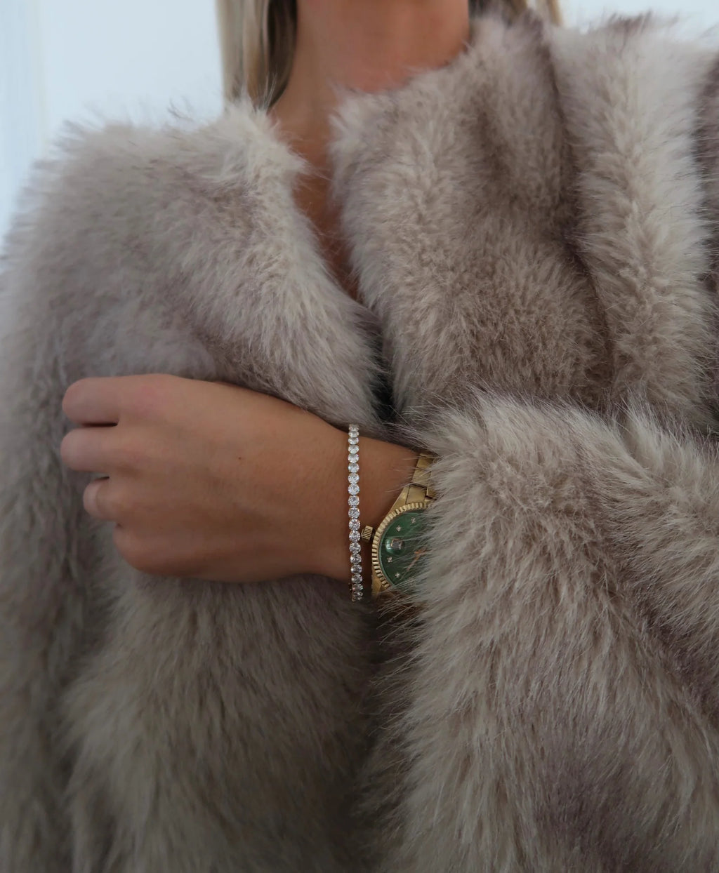 Thick Stretchy Tennis Bracelet by Chansutt Pearls (Ships 2-3 weeks) - BFF Here