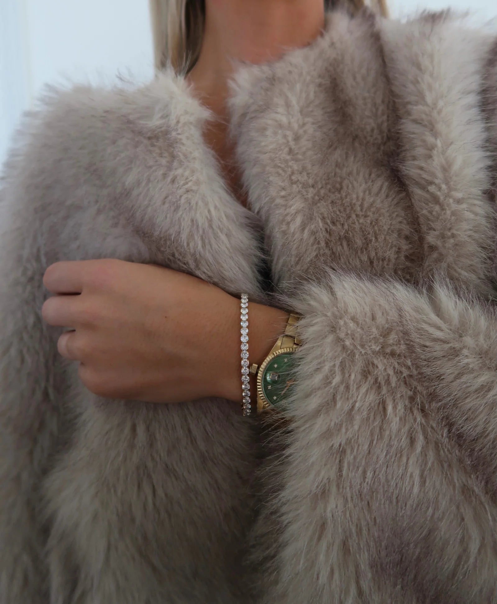 Thick Stretchy Tennis Bracelet by Chansutt Pearls (Ships 2-3 weeks) - BFF Here