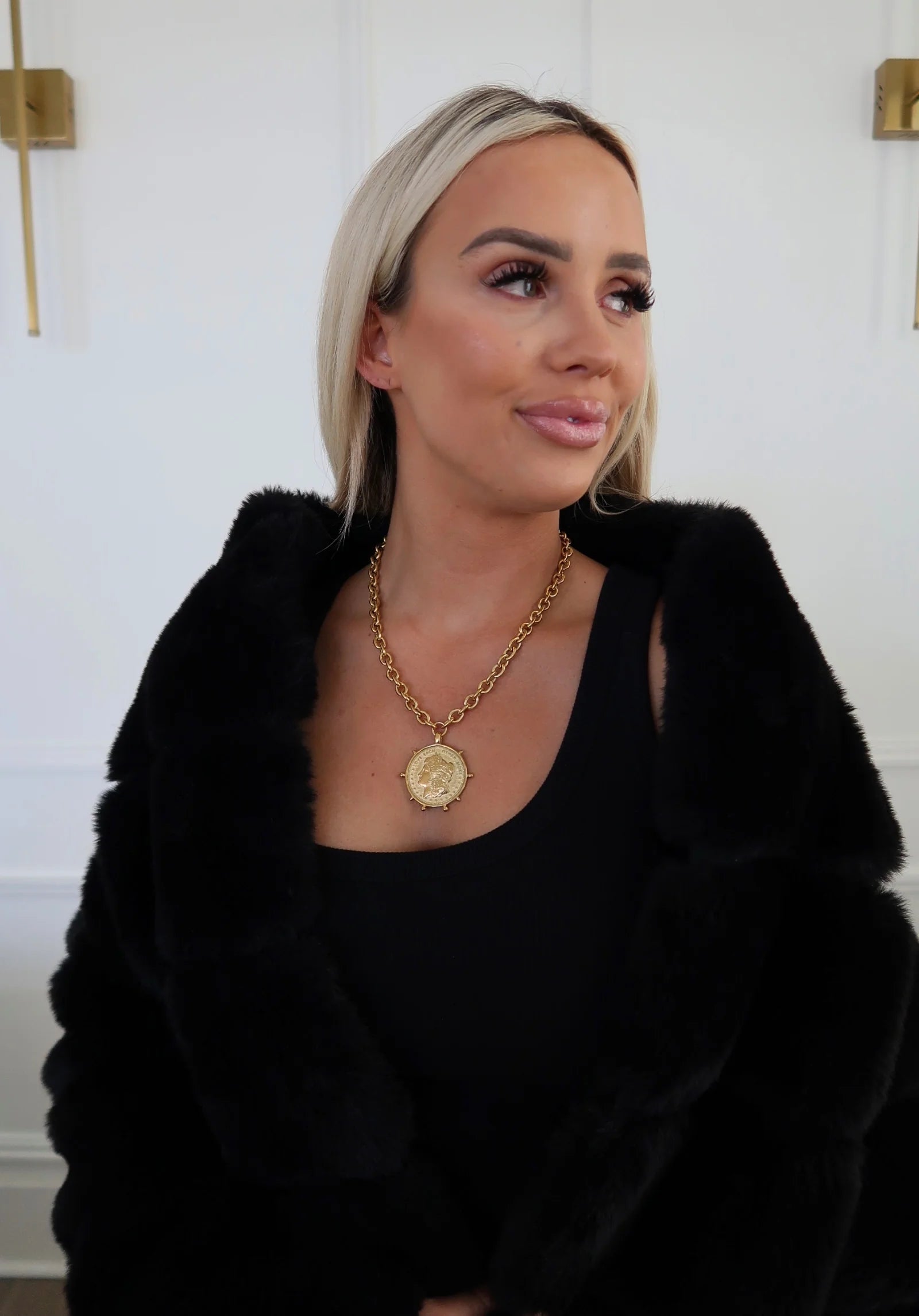 Gold Coin Necklace by Chansutt Pearls (Ships 2-3 weeks) - BFF Here