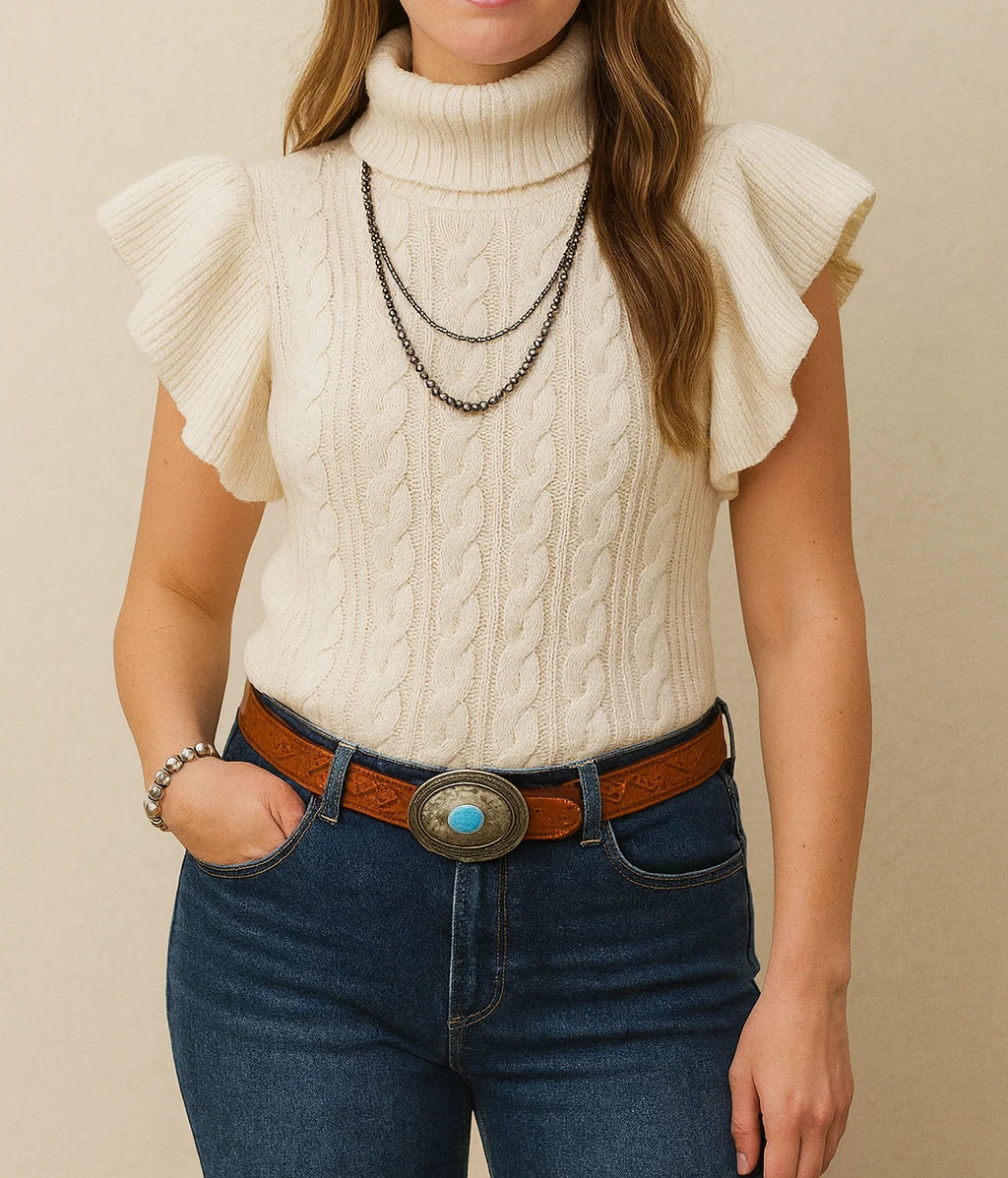 PREORDER: Autumn Grace Cable Knit Sweater (ETA: August)