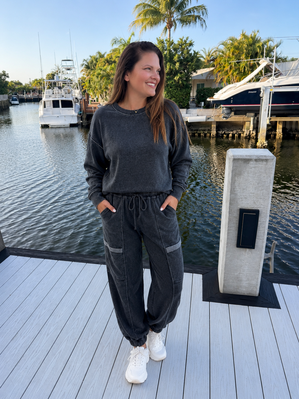PREORDER: On the Move Washed Jogger Set (ETA: August)