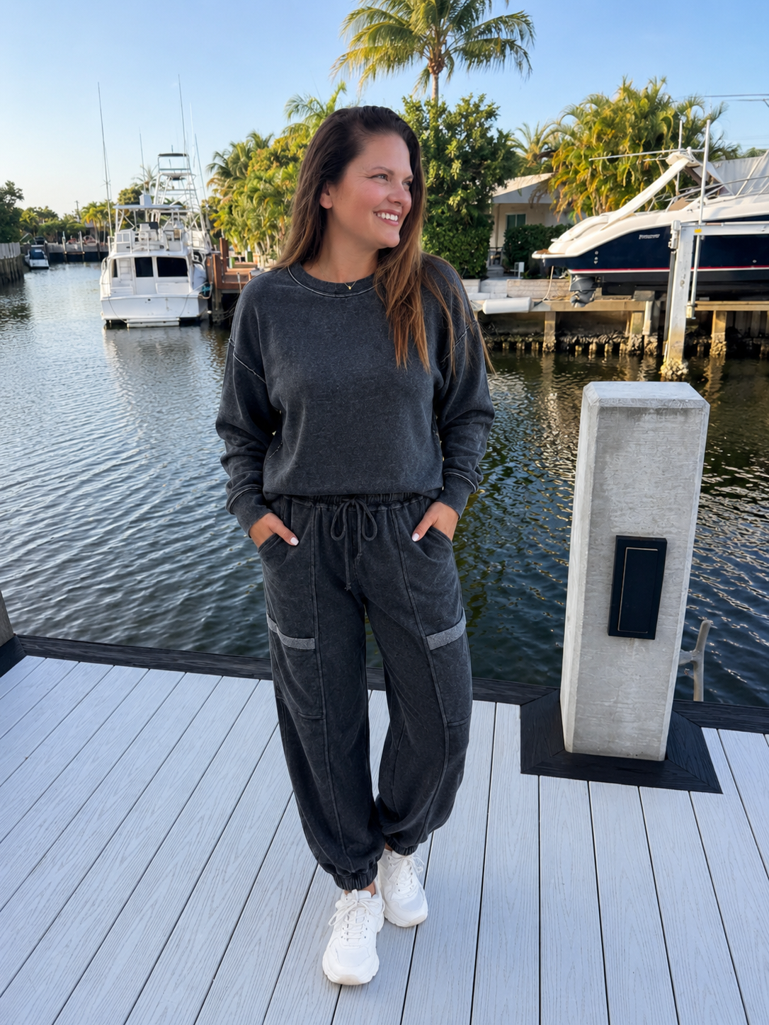 PREORDER: On the Move Washed Jogger Set (ETA: August)