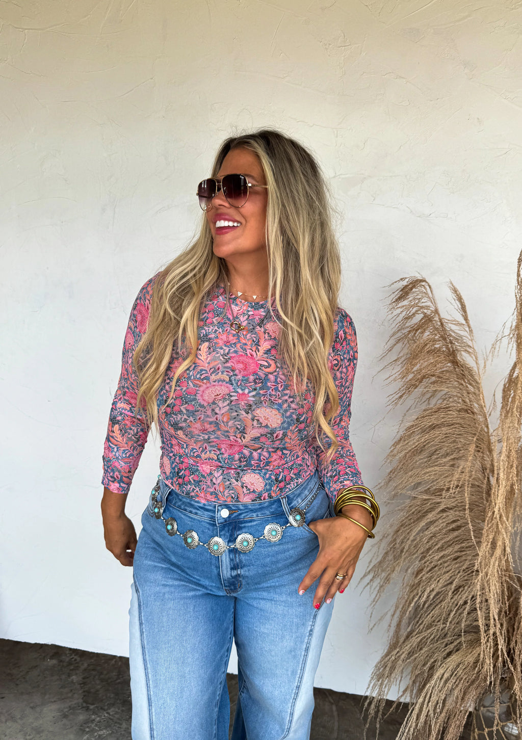 Boots & Blooms Collection Mesh Tops by Blakeley - BFF Here