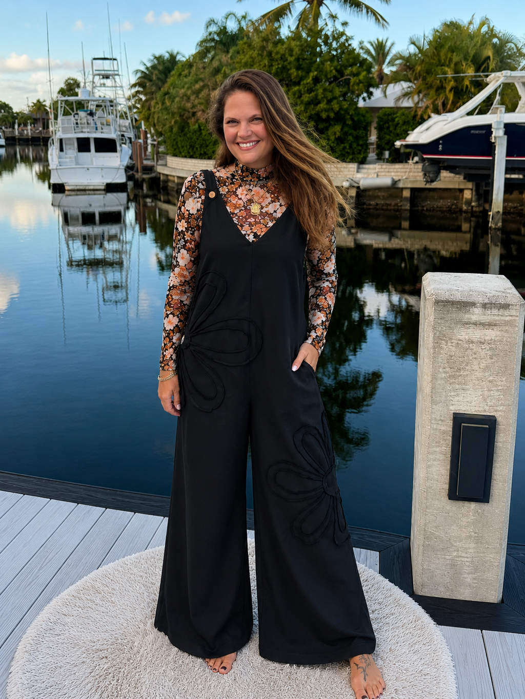 PREORDER: Bloom & Beyond Appliqué Jumpsuit (ETA: August)