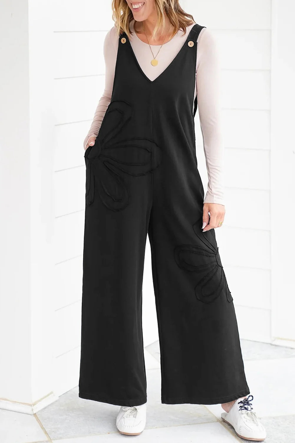 PREORDER: Bloom & Beyond Appliqué Jumpsuit (ETA: August)