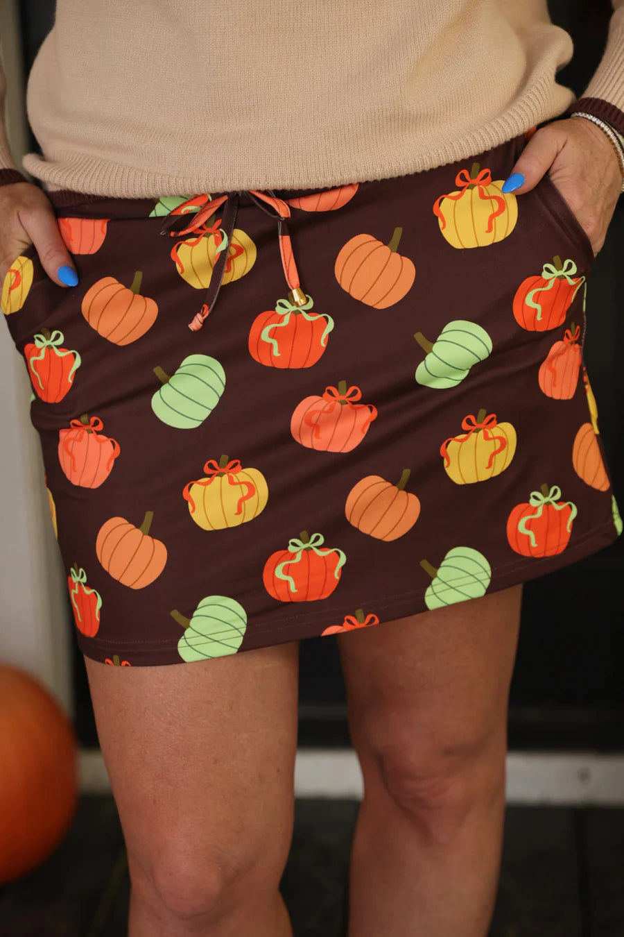 PREORDER: Harvest Hues Pumpkin Skort by Jess Lea (ETA: Mid September) - BFF Here