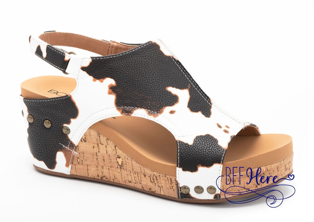 PREORDER: Carley - Cow Smooth by Corkys (Ships End of March) - BFF Here