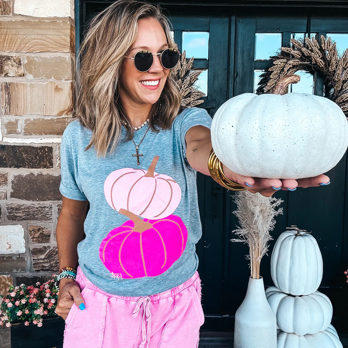 Pink Pumpkins Tee - BFF Here
