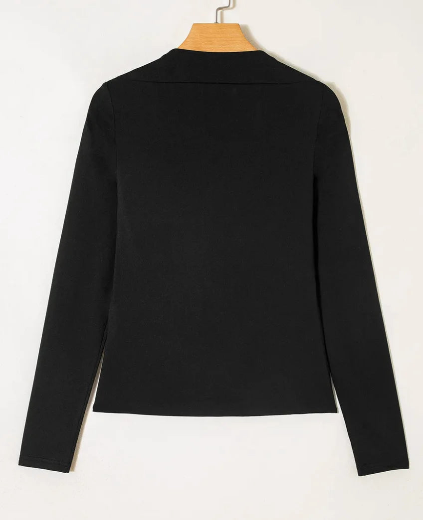 PREORDER: Everyday Essential Boat Neck Top / Black (ETA: August)
