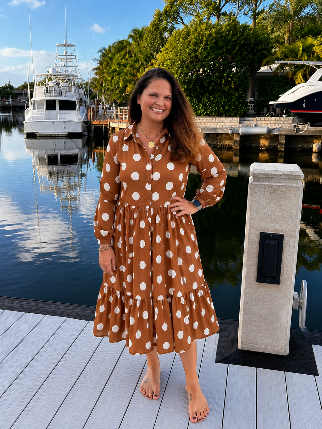 PREORDER: Spotted in Style Midi Dress (ETA: Late August / Early September)