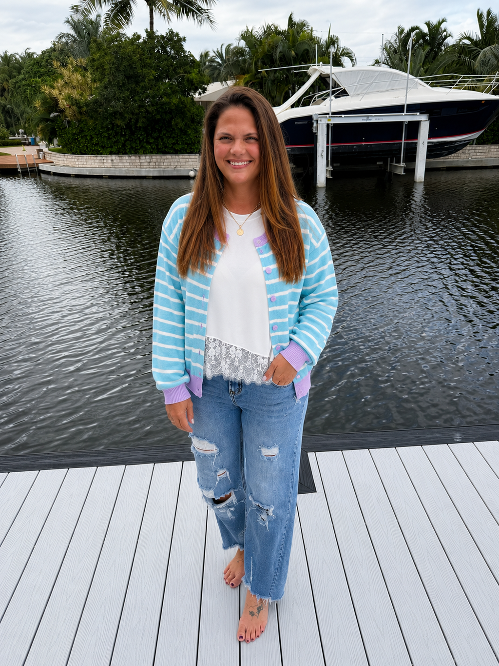 PREORDER: Sweet Serenity Striped Cardigan (ETA: Late August / Early September)