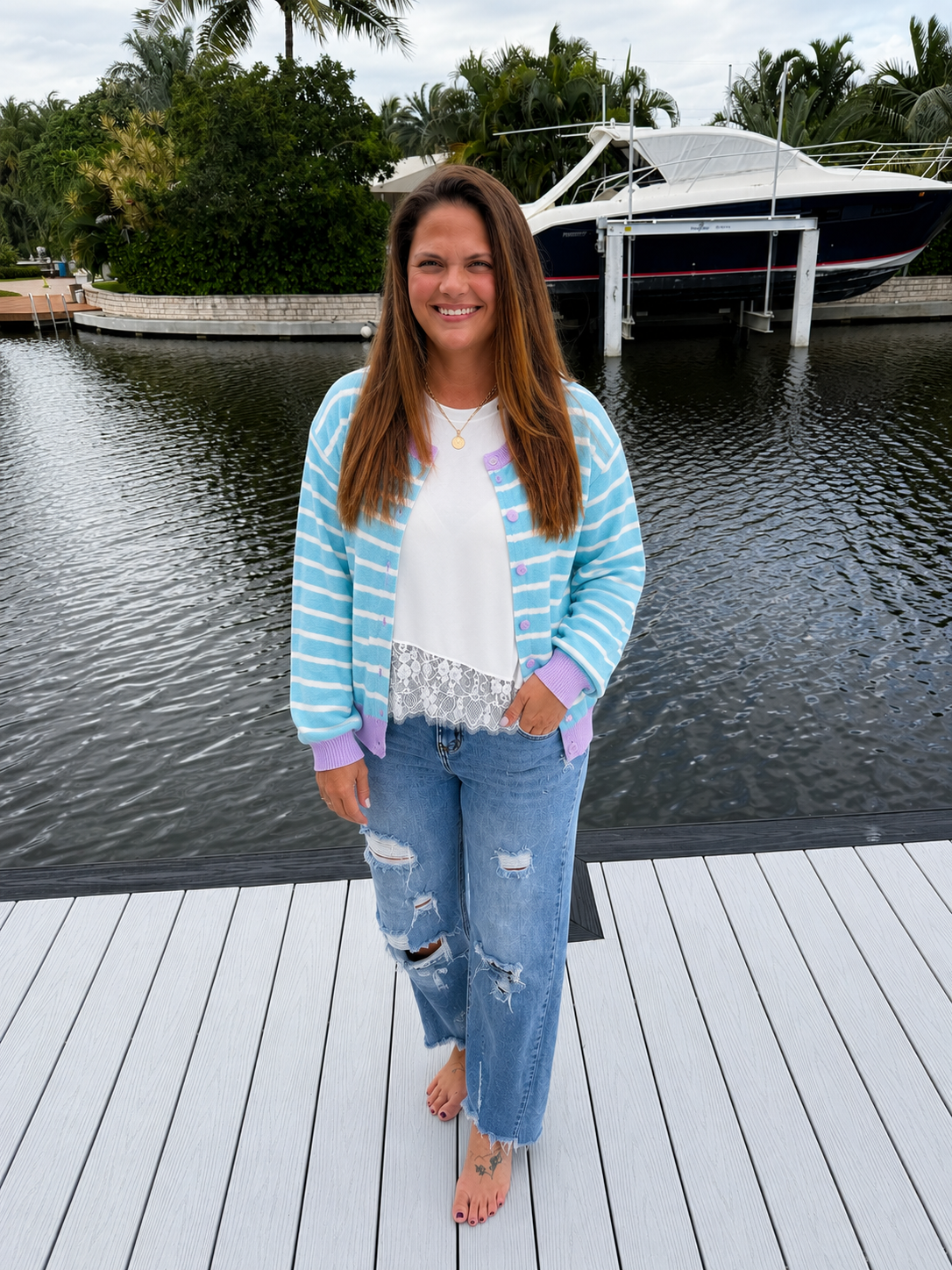 PREORDER: Sweet Serenity Striped Cardigan (ETA: Late August / Early September)