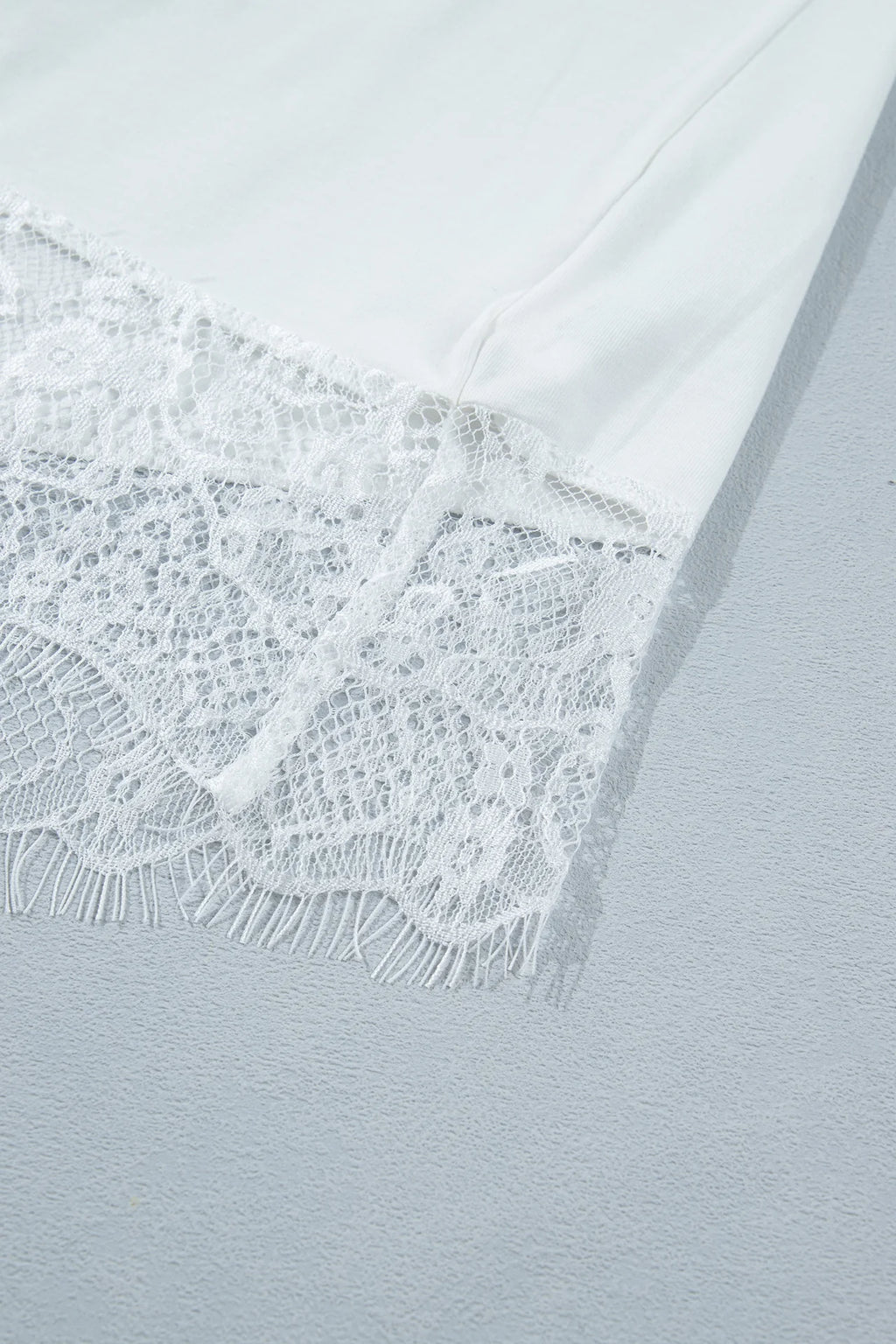 PREORDER: Simply Sweet Asymmetrical Lace Top (ETA: Late August / Early September)