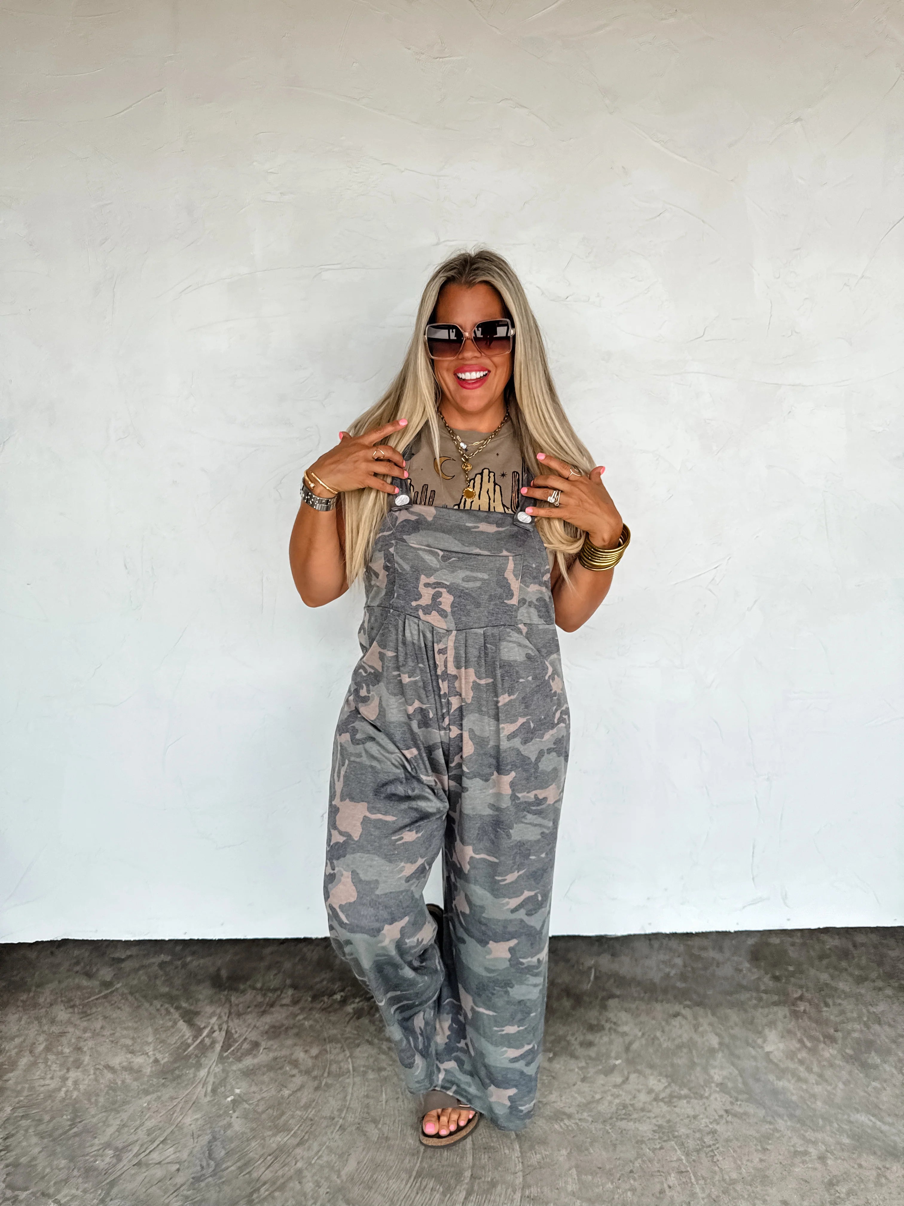 Camo Karli Overalls by Blakeley - BFF Here