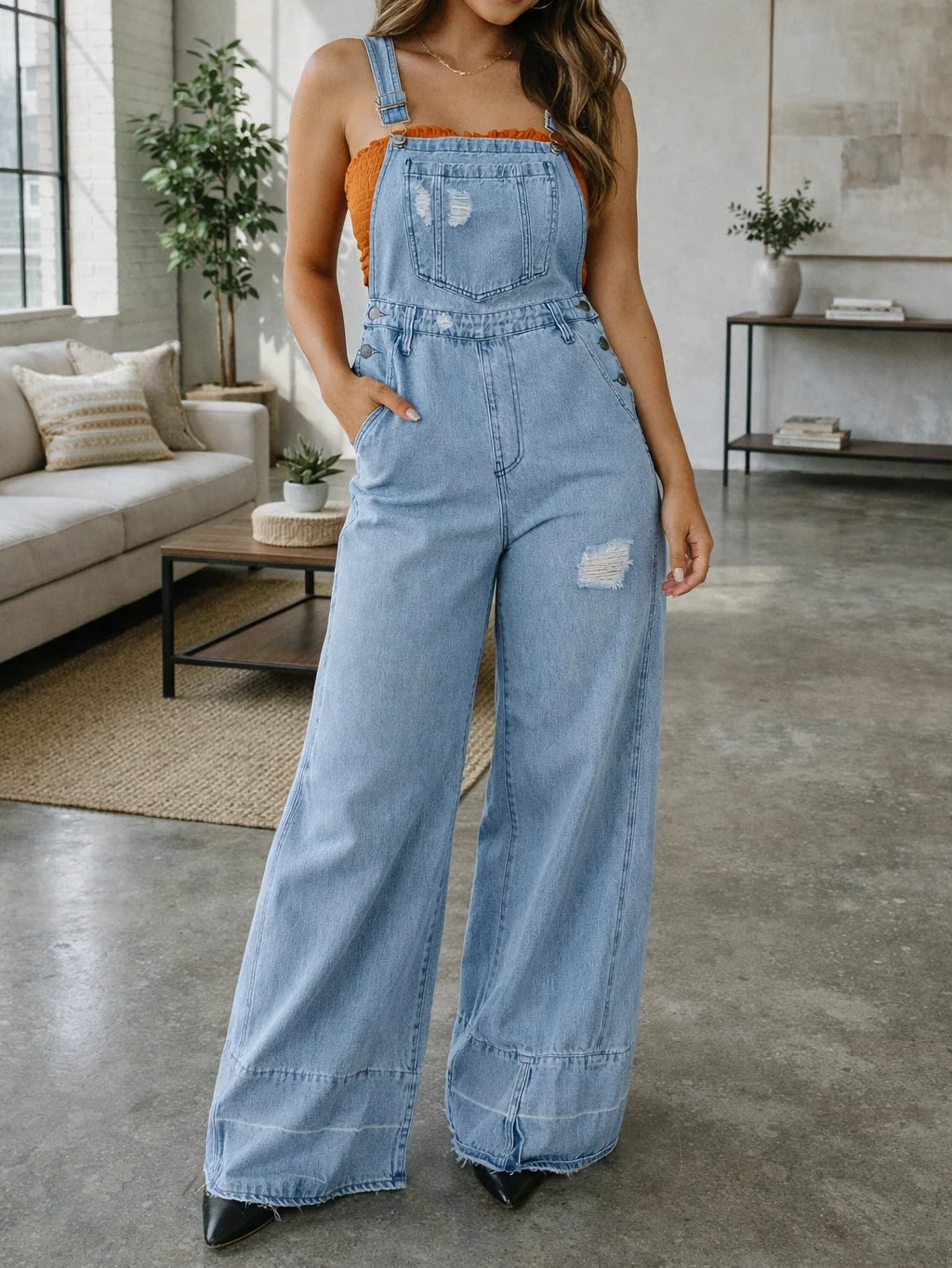 PREORDER: Everyday Adventure Wide Leg Overalls (ETA: Late August / Early September)