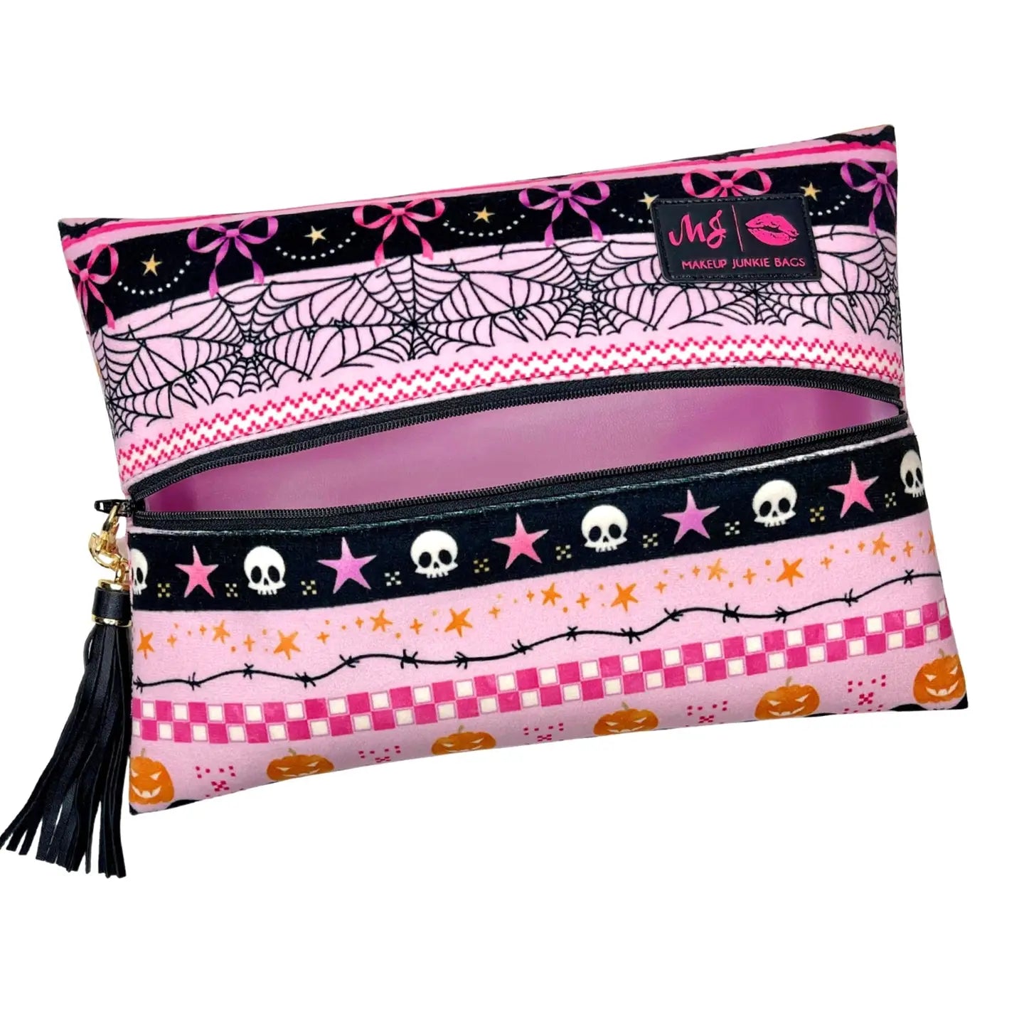 PREORDER: Webbed in Pink by Makup Junkie Bags (ETA: September)