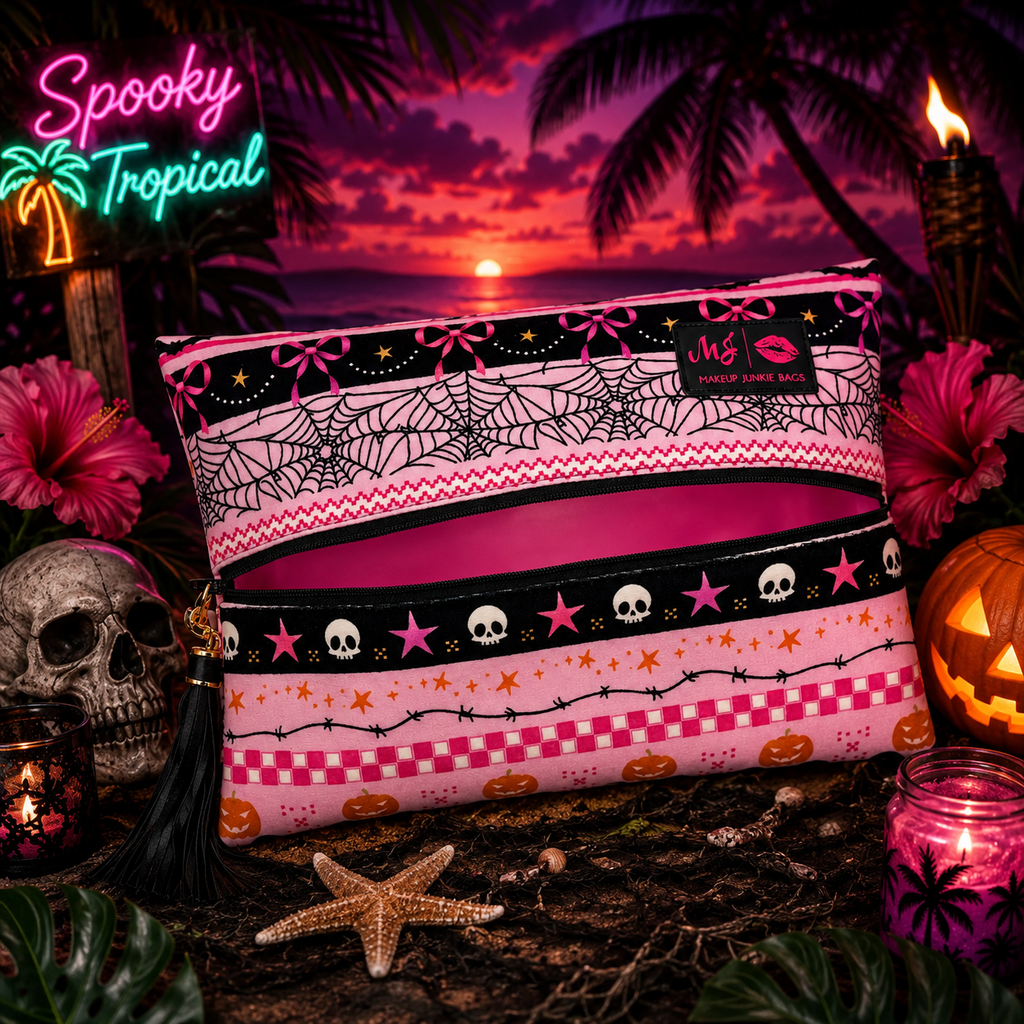 PREORDER: Webbed in Pink by Makup Junkie Bags (ETA: September)
