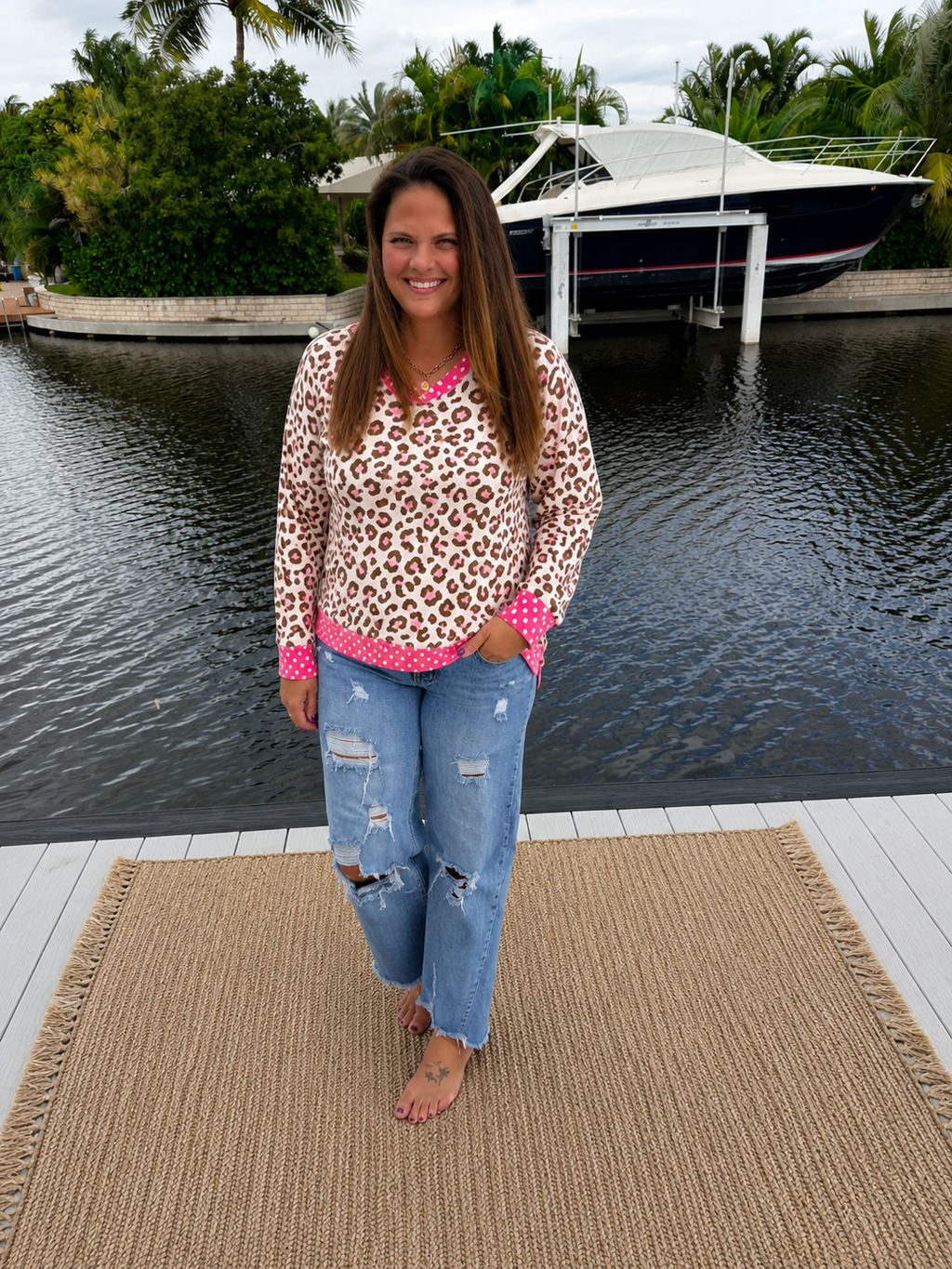 PREORDER: Spot On in Pink Pullover (ETA: September)