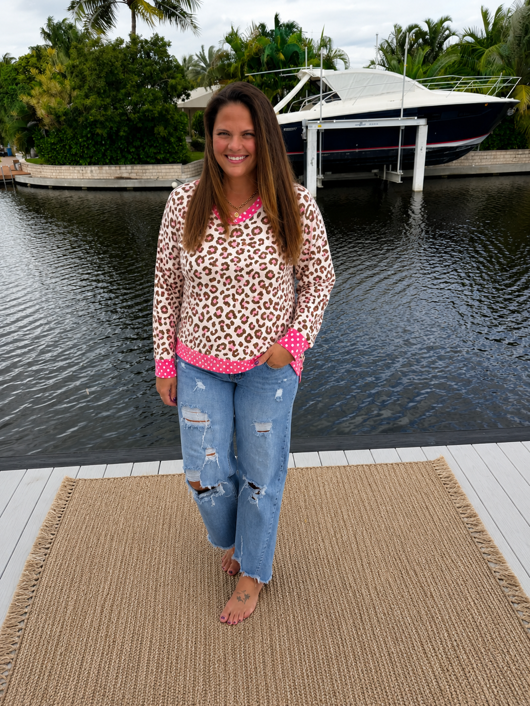 PREORDER: Spot On in Pink Pullover (ETA: September)