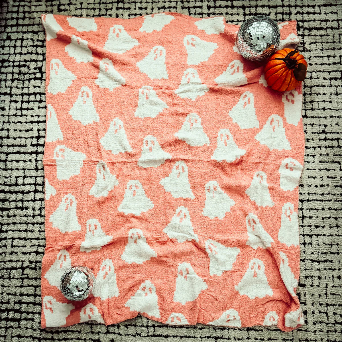 Coral Boo Blanket - BFF Here