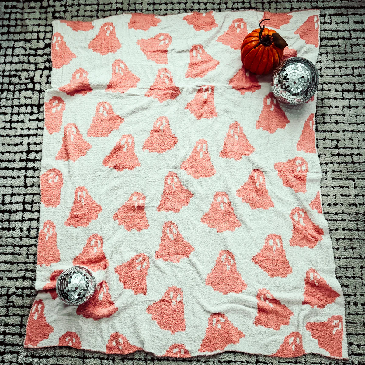 Coral Boo Blanket - BFF Here