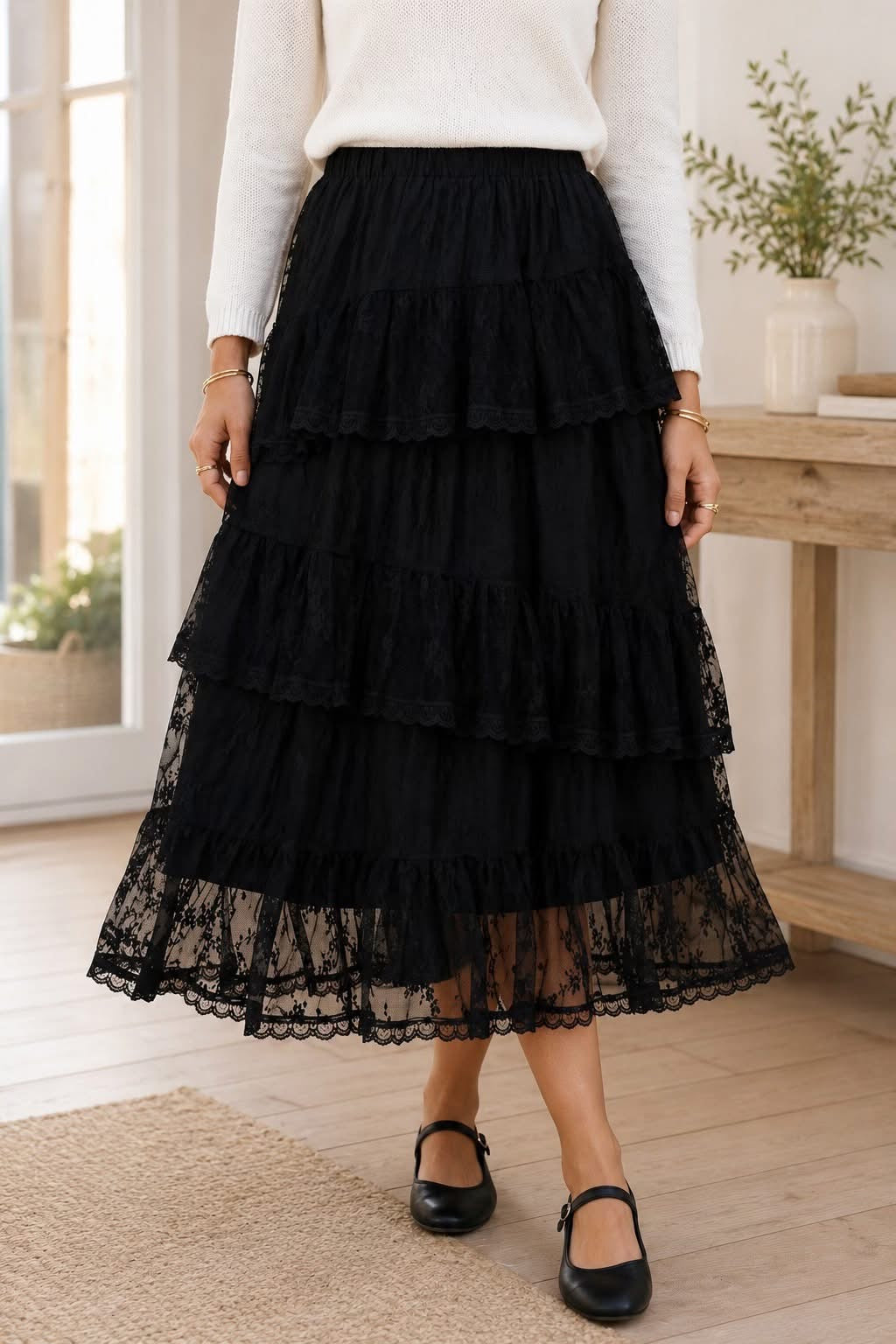 PREORDER: Velvet Twilight Tiered Skirt (ETA: September)