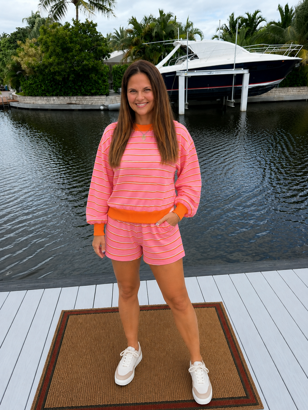 PREORDER: Coral Candy Stripe Set  (ETA: September)