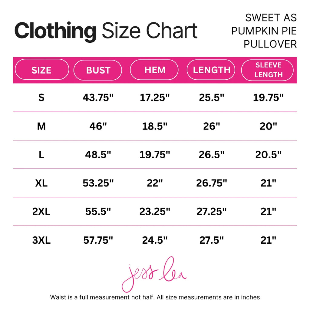 PREORDER: Sweet as Pumpkin Pie Luxe Pullover by Jess Lea  (ETA: September)