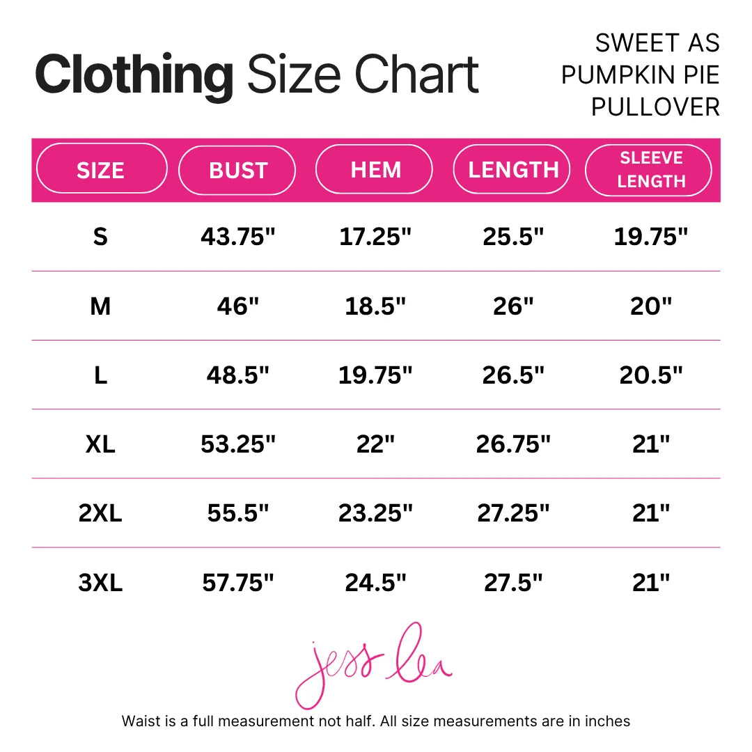 PREORDER: Sweet as Pumpkin Pie Luxe Pullover by Jess Lea  (ETA: September)