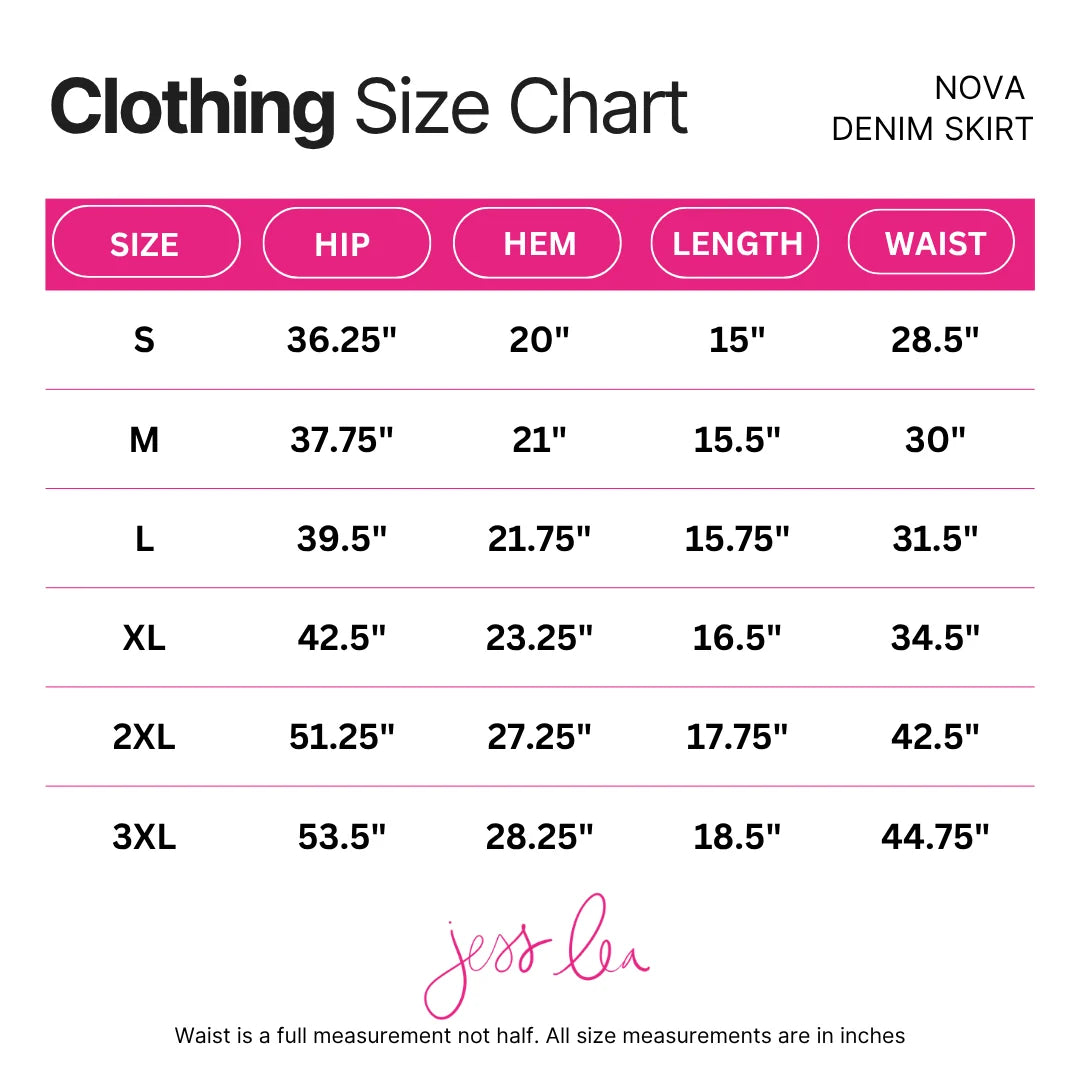 PREORDER: Nova Denim Skirt / Dark Leopard by Jess Lea  (ETA: September)