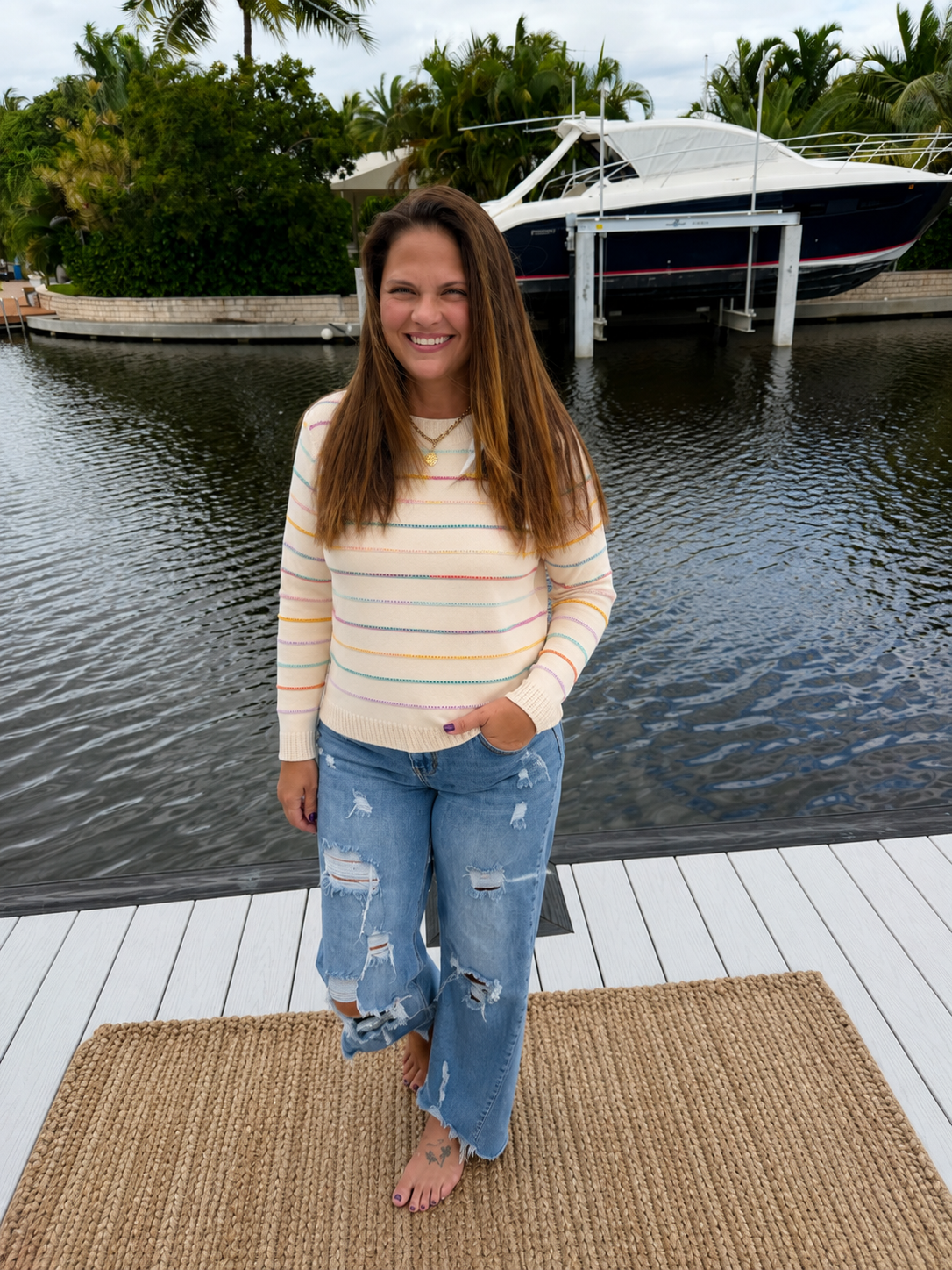 PREORDER: Pastel Daydream Stripe Sweater(ETA: September)