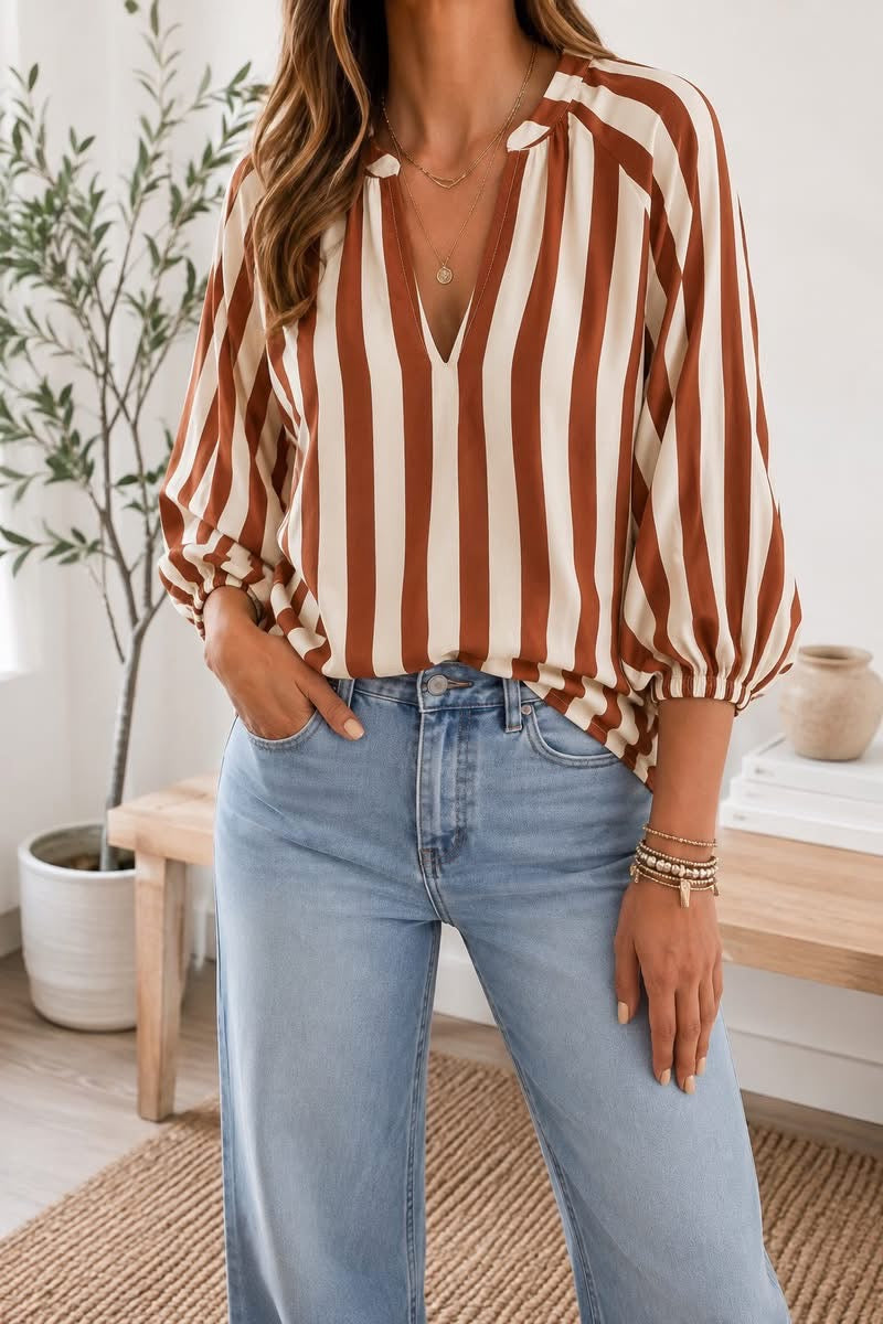 PREORDER: Canyon Stripe Blouse (ETA: September)