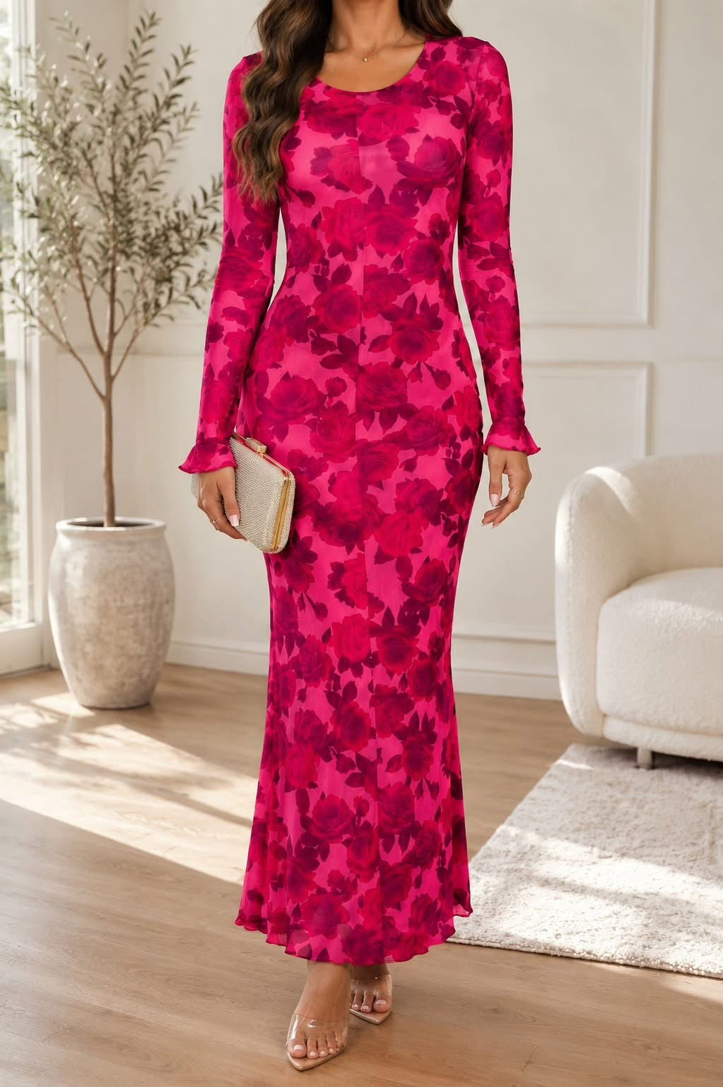PREORDER: Fuchsia Romance Maxi Dress (ETA: September)