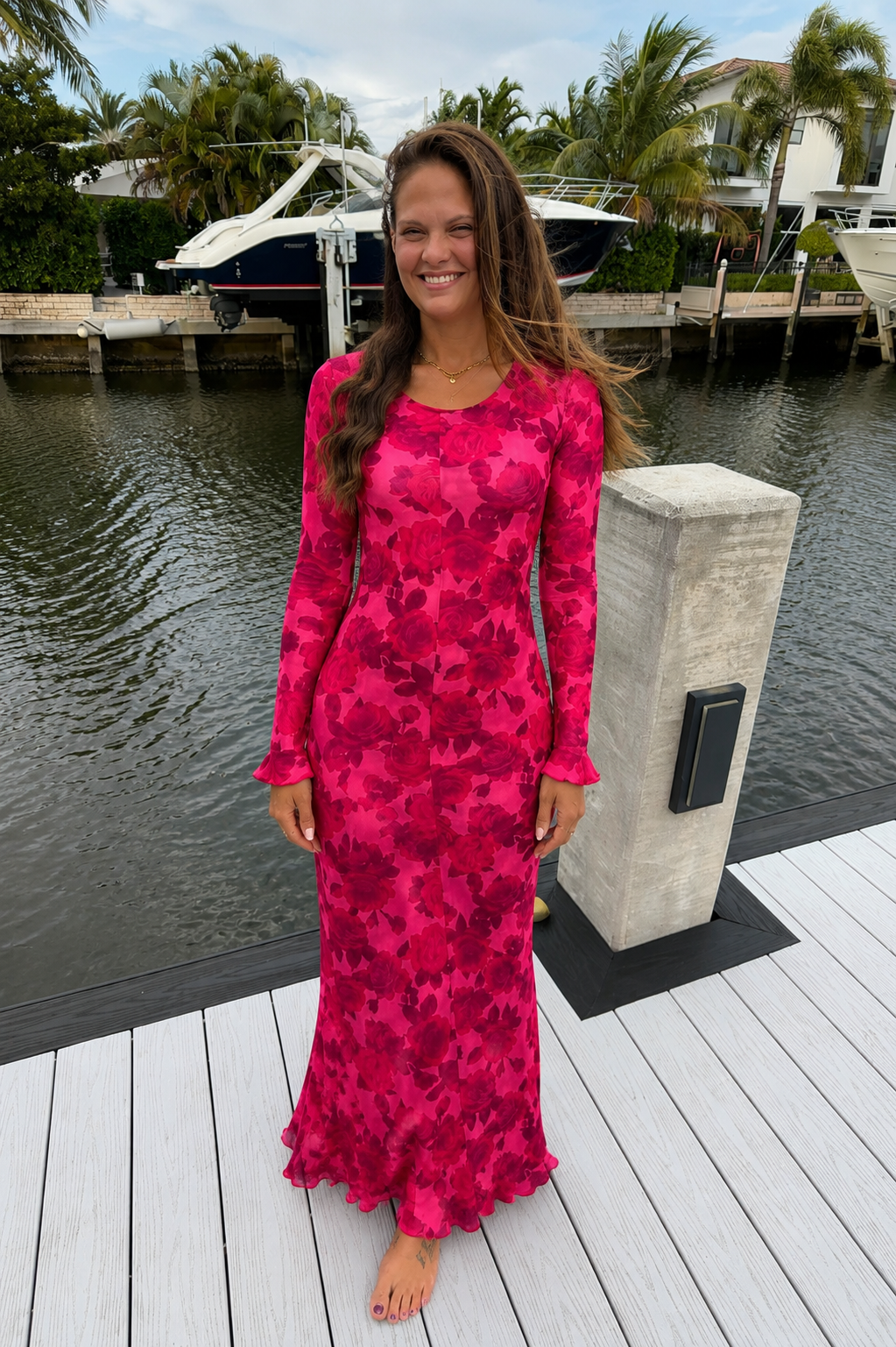 PREORDER: Fuchsia Romance Maxi Dress (ETA: September)