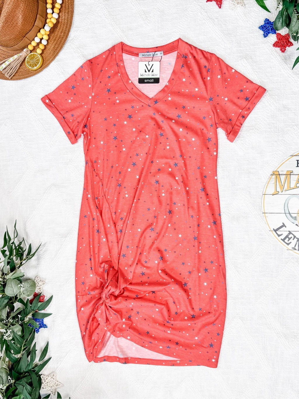 Star Spangled Twist Dress by Michelle Mae