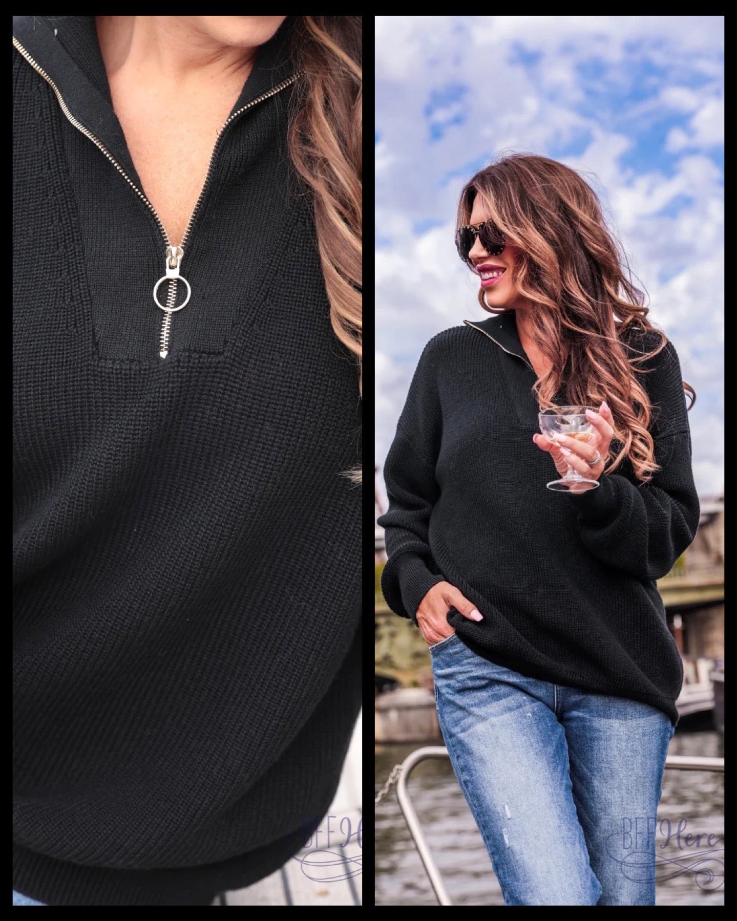 Holland Quarter Zip Pullover - BFF Here