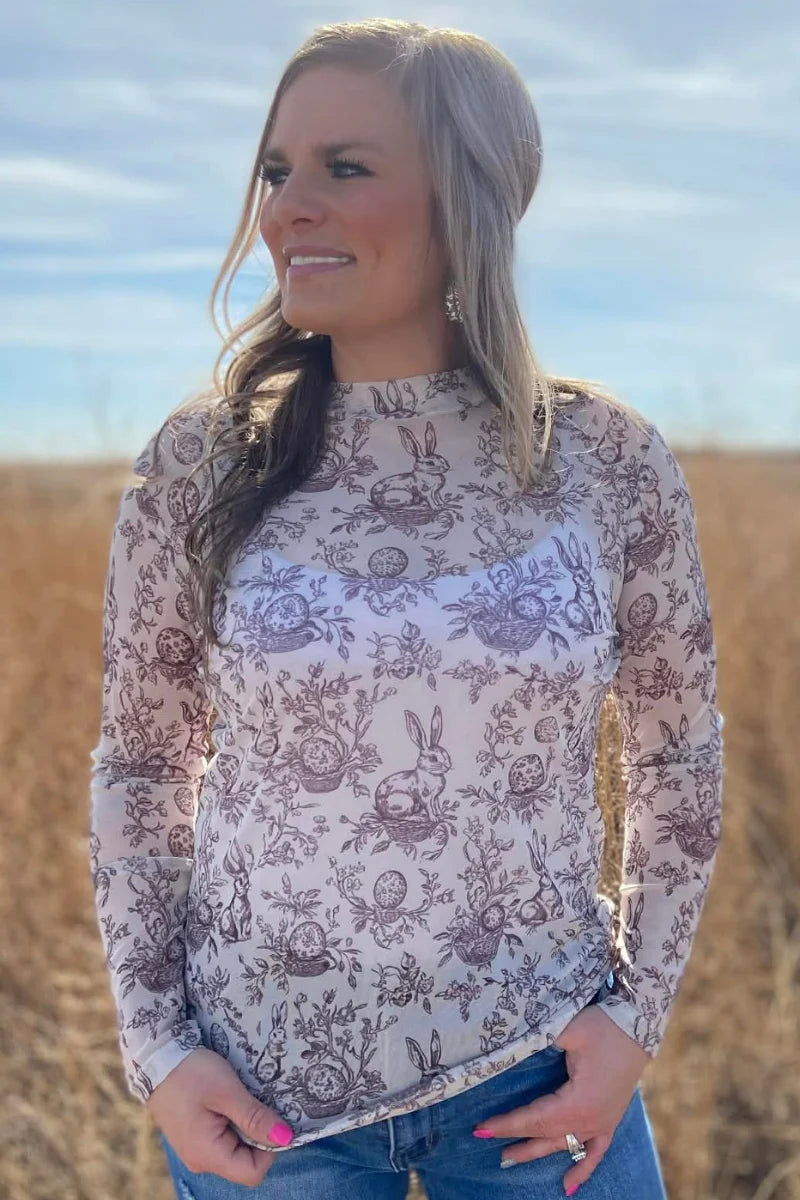 Cottontail Garden Mesh Top by Sterling Kreek - BFF Here