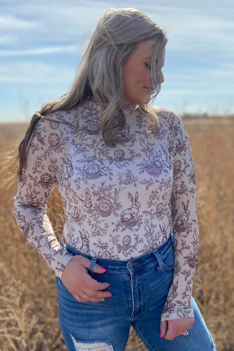 Cottontail Garden Mesh Top by Sterling Kreek - BFF Here