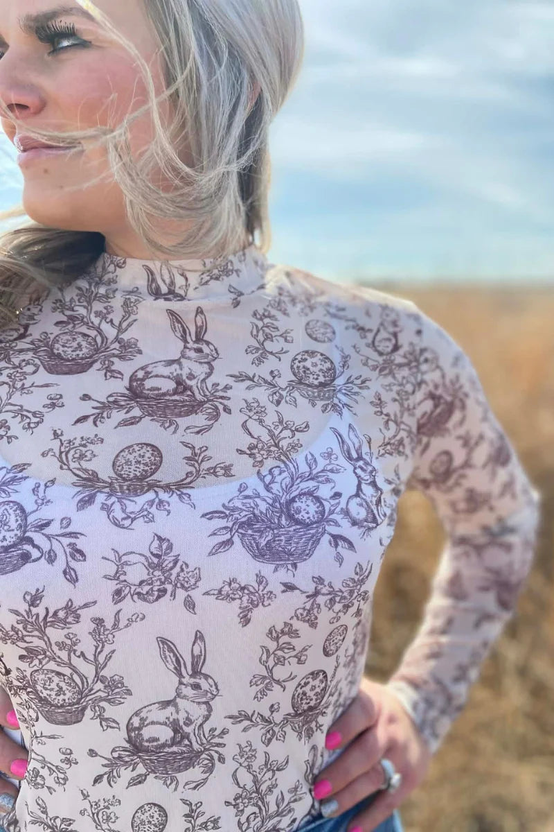 Cottontail Garden Mesh Top by Sterling Kreek - BFF Here