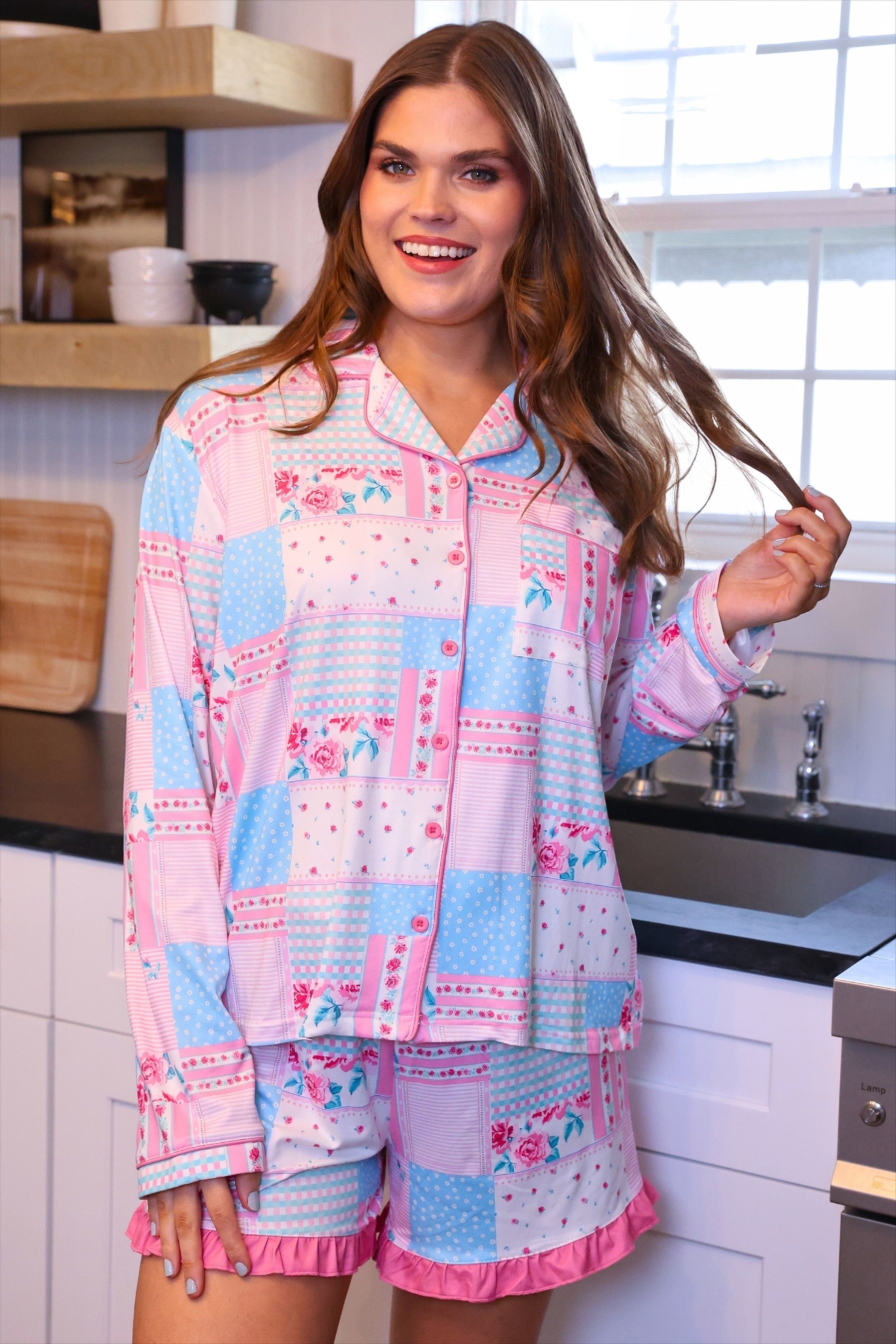 PREORDER: Pink Heirloom Ruffle Pajama Set by Jess Lea (Array) ETA: March - BFF Here
