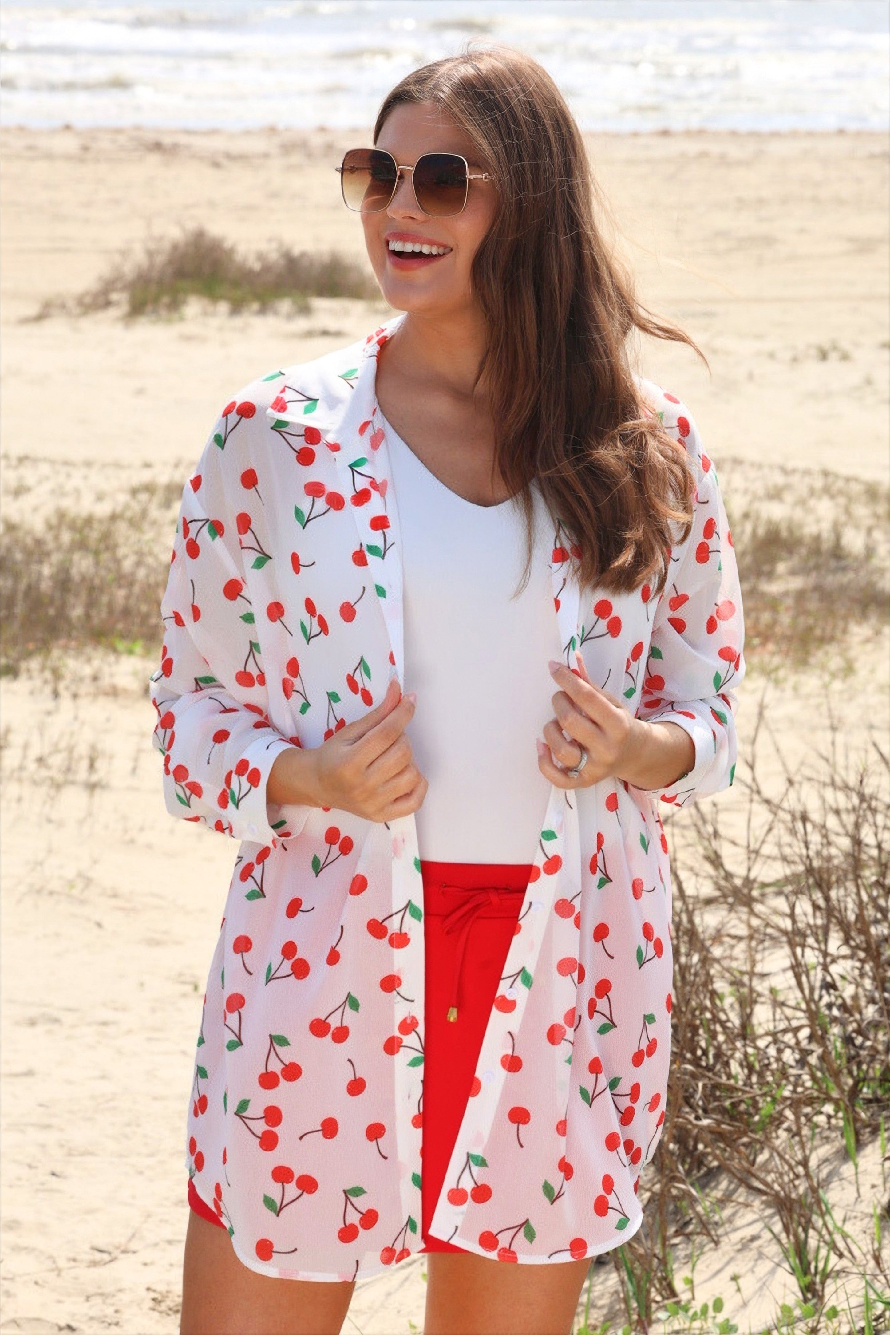 PREORDER: Breezy Tunic Top- Cherry Pop by Jess Lea (ETA April) - BFF Here