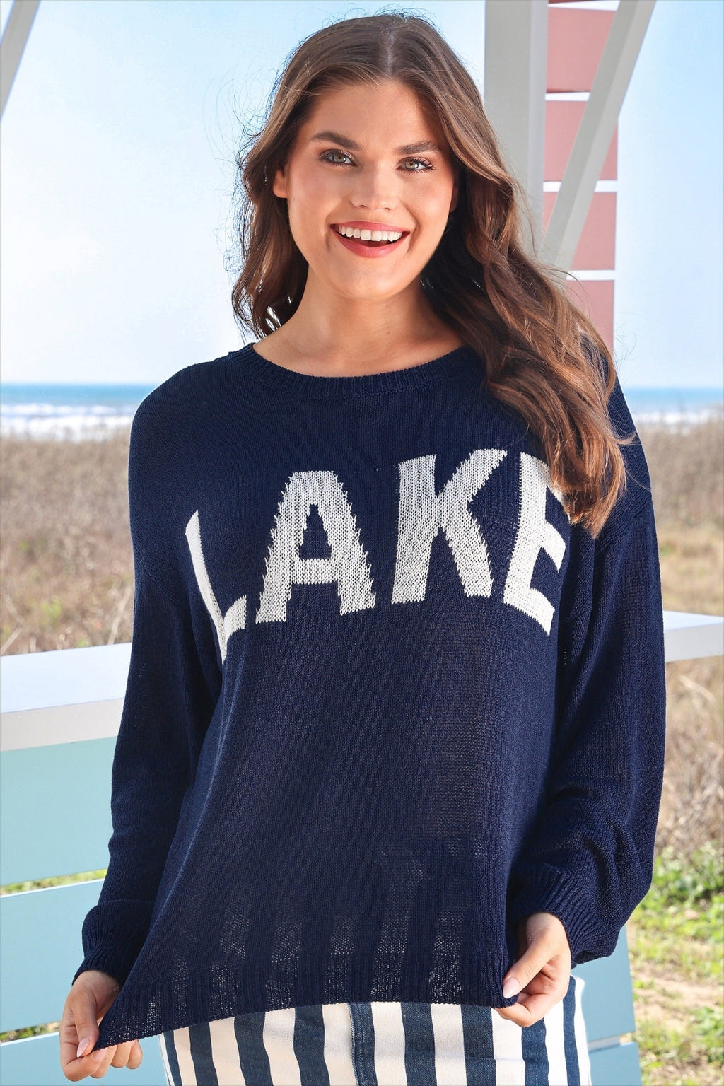 PREORDER- Sunrise Lightweight Sweater- Lake by Jess Lea - BFF Here